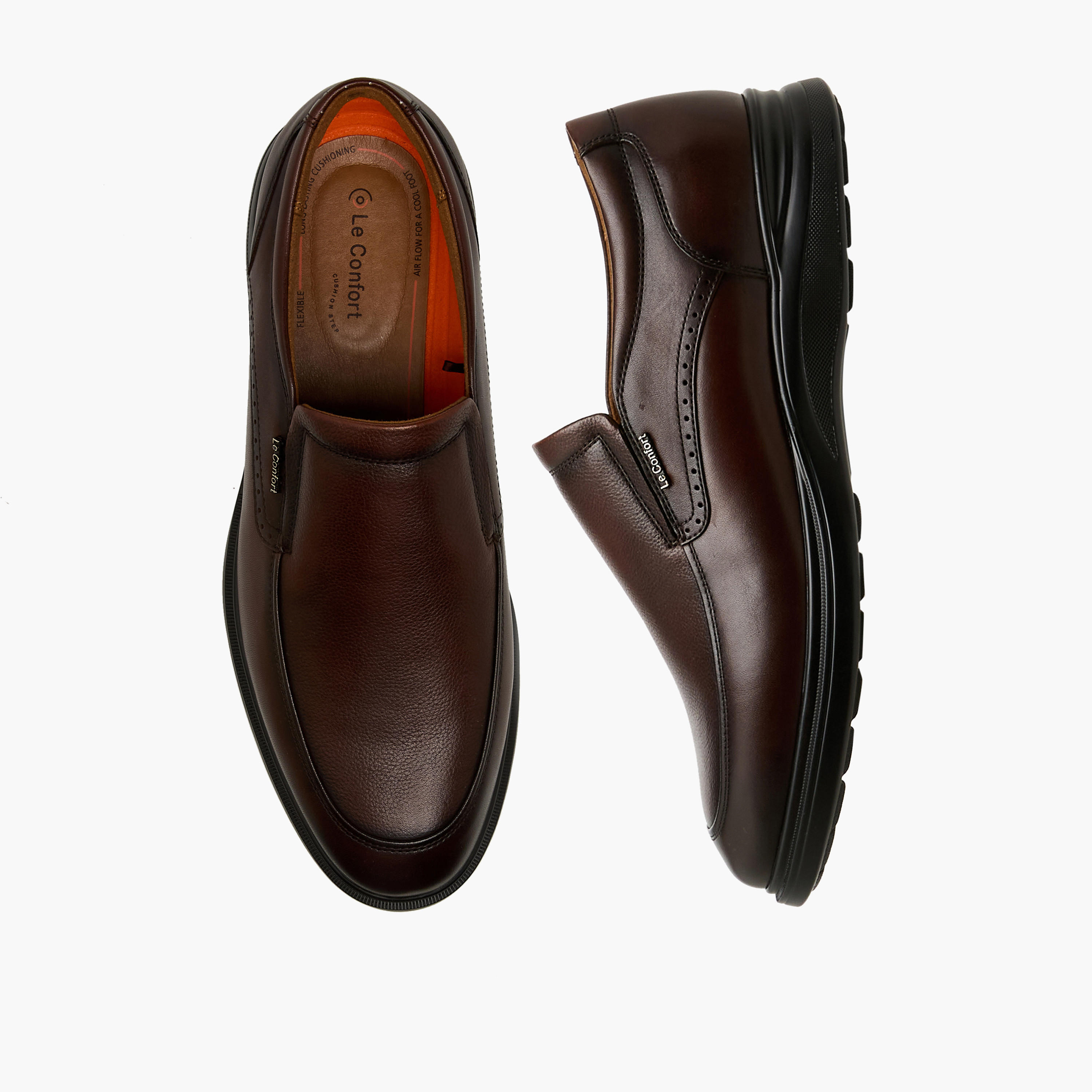Le Confort Men Genuine Leather Slip-On Loafers-men-shoes-formalshoes-image-1