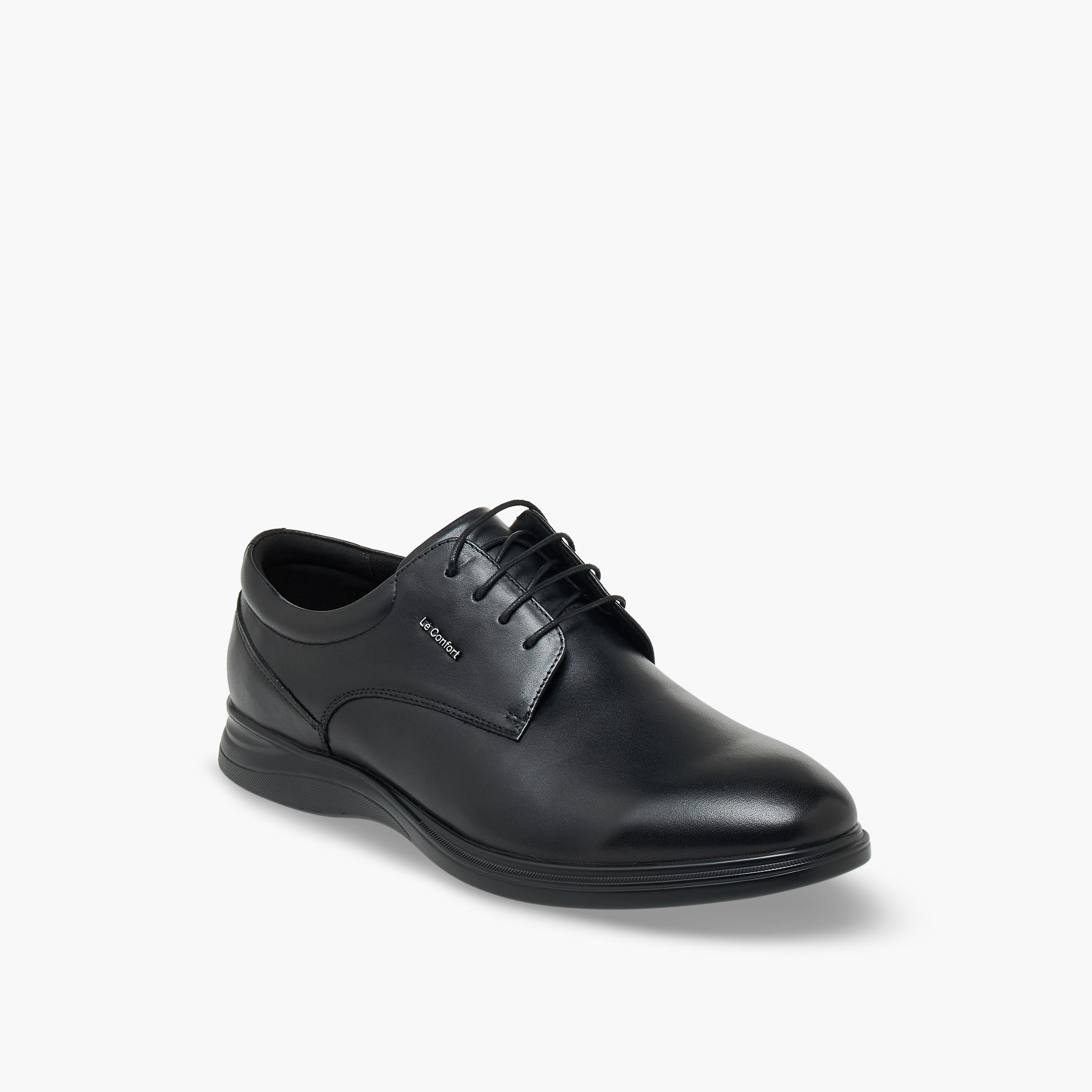 حذاء ديربي جلد برباط إغلاق للرجال من لو كونفورت-men-shoes-formalshoes-image-2