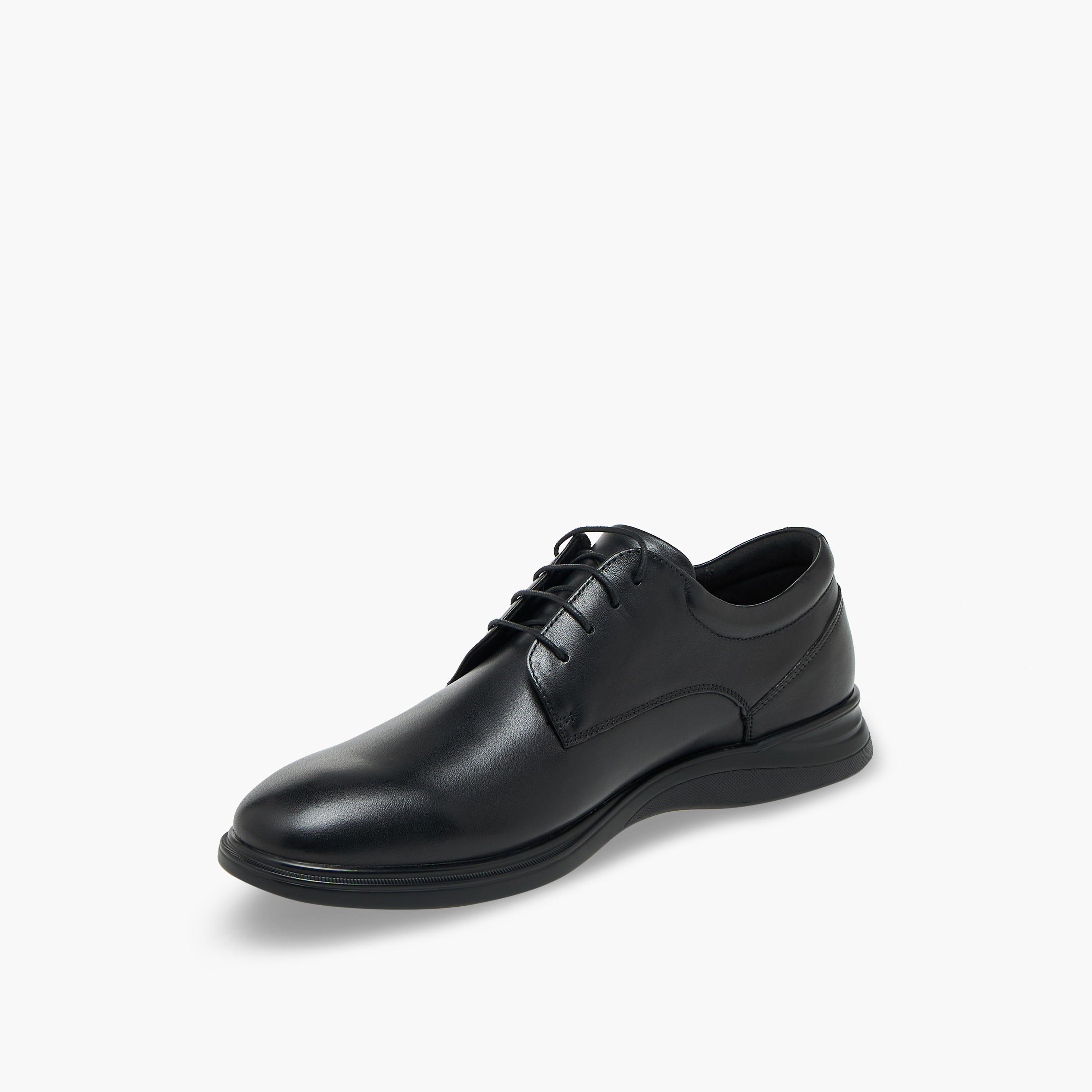 حذاء ديربي جلد برباط إغلاق للرجال من لو كونفورت-men-shoes-formalshoes-image-4