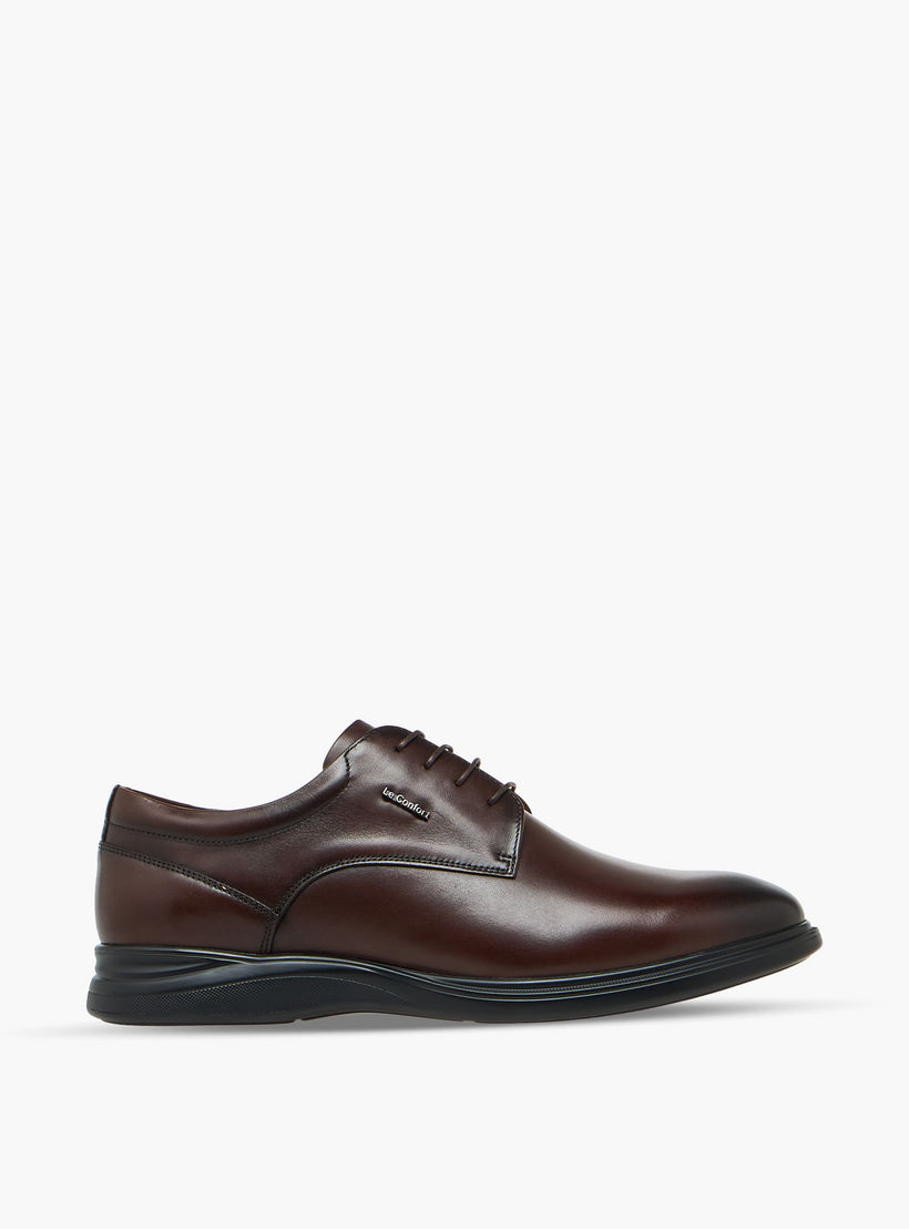 حذاء ديربي جلد برباط إغلاق للرجال من لو كونفورت-men-shoes-formalshoes-image-3