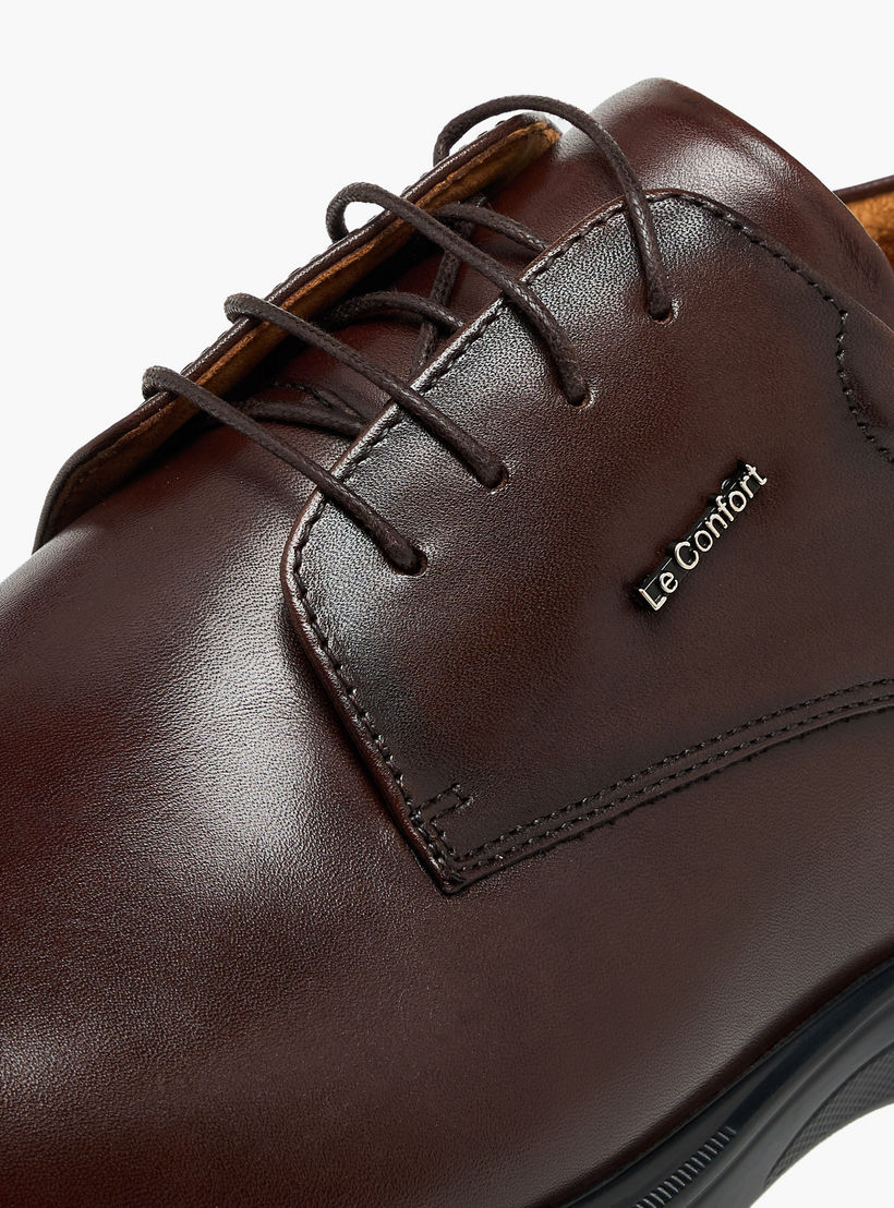 حذاء ديربي جلد برباط إغلاق للرجال من لو كونفورت-men-shoes-formalshoes-image-7