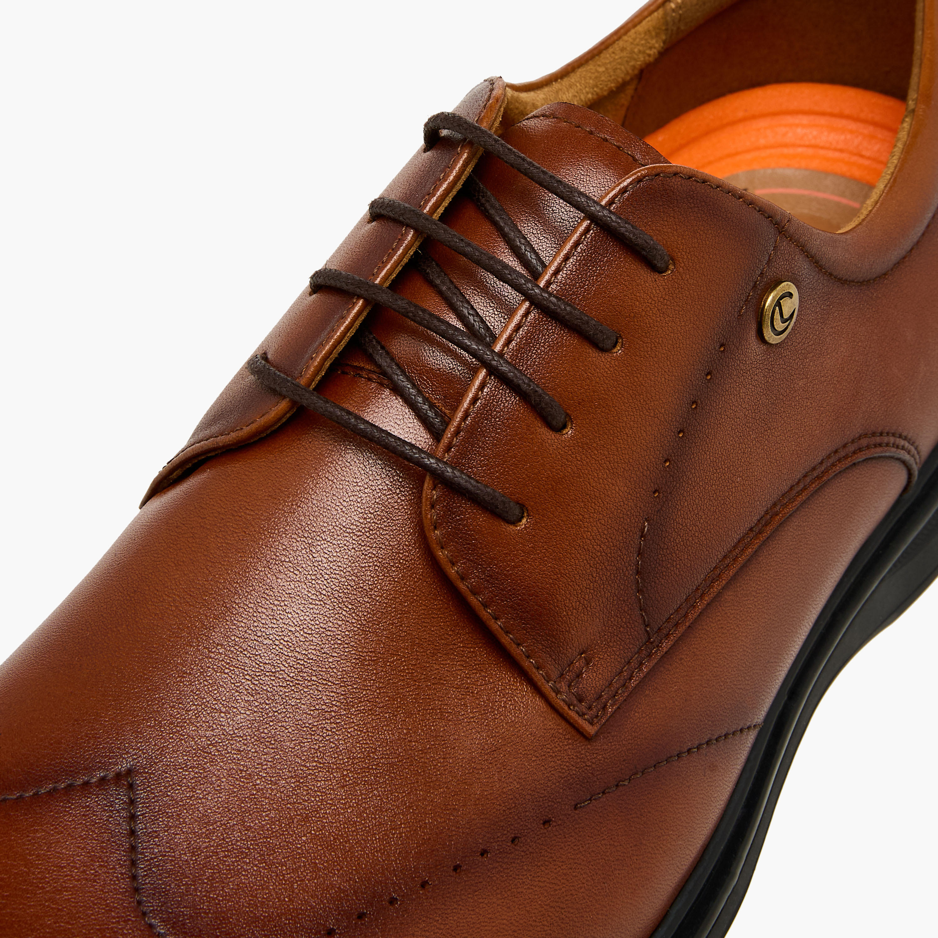 حذاء ديربي جلد طبيعي برباط للرجال من لو كونفور-men-shoes-formalshoes-image-4
