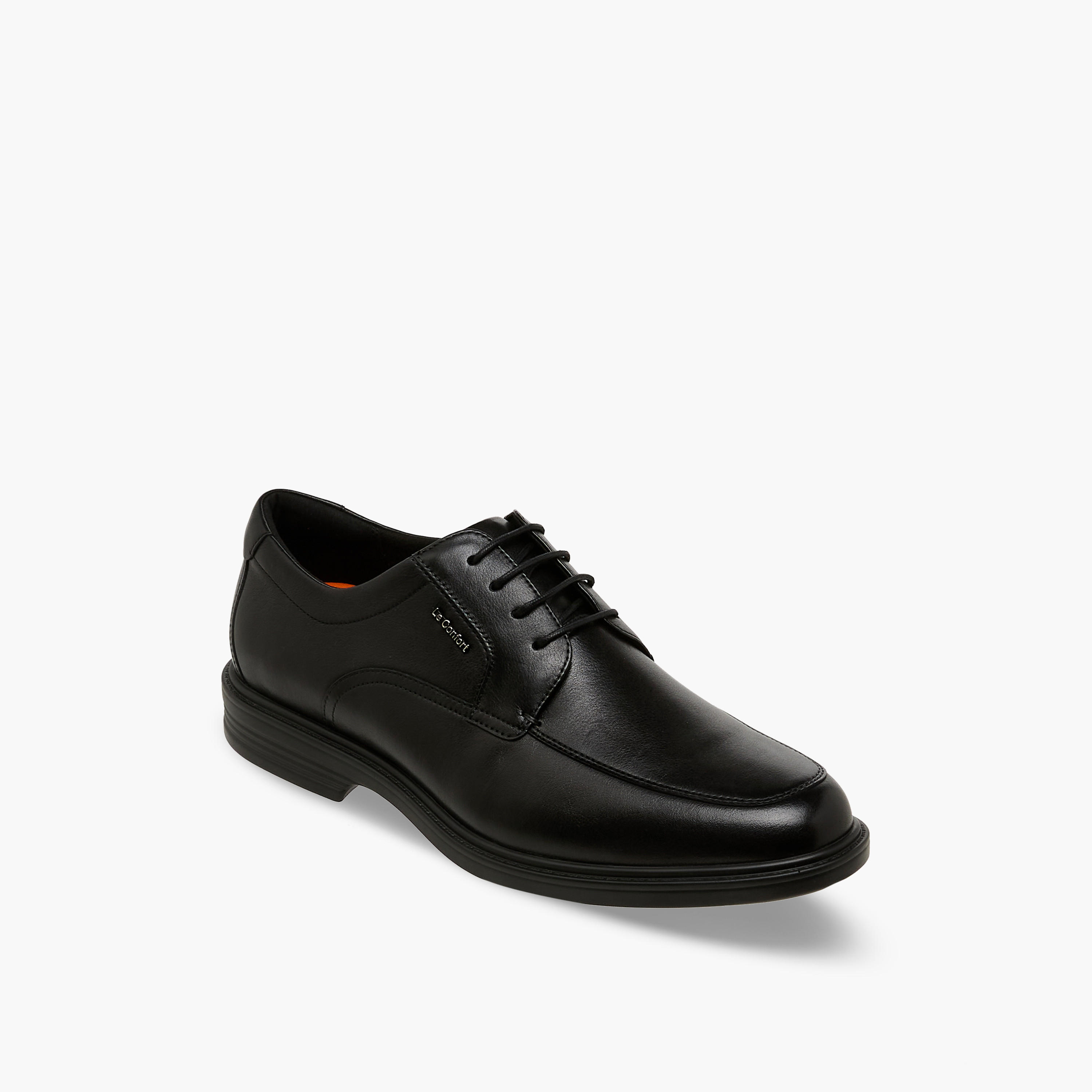 حذاء ديربي جلد طبيعي برباط للرجال من لو كونفور-men-shoes-formalshoes-image-2