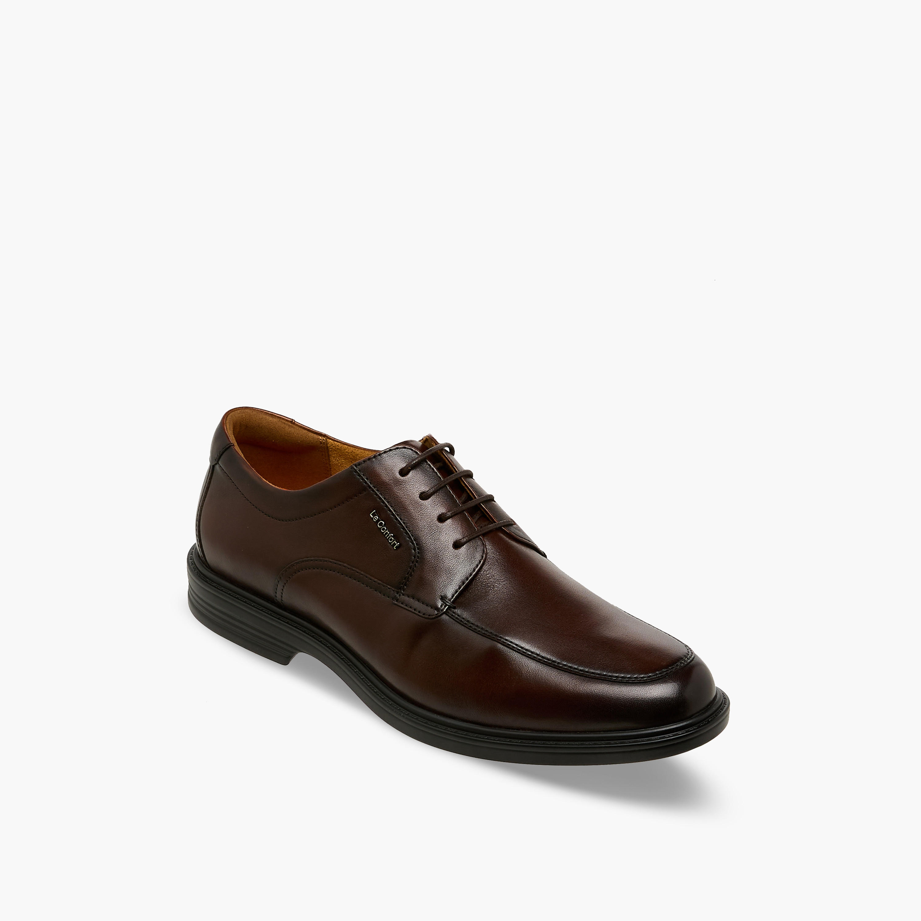 حذاء ديربي جلد طبيعي برباط للرجال من لو كونفور-men-shoes-formalshoes-image-2