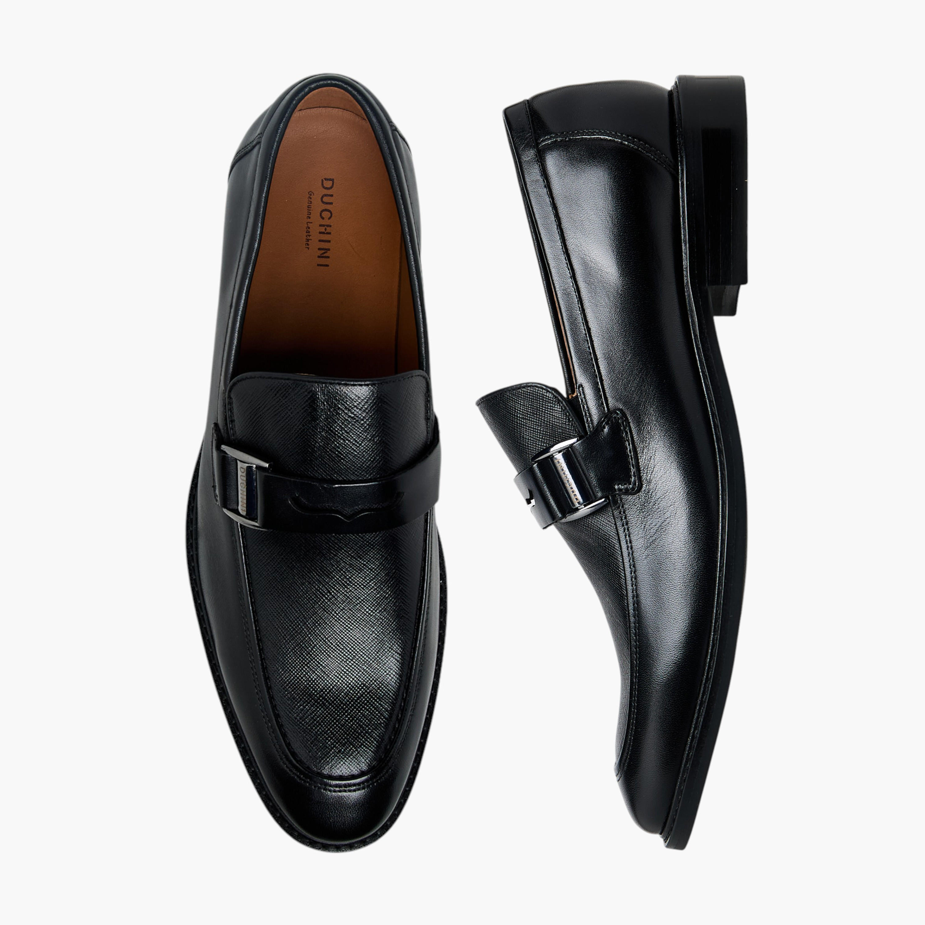 حذاء خفيف جلد سهل الارتداء مزين بإبزيم للرجال من دوتشيني-men-shoes-formalshoes-image-1