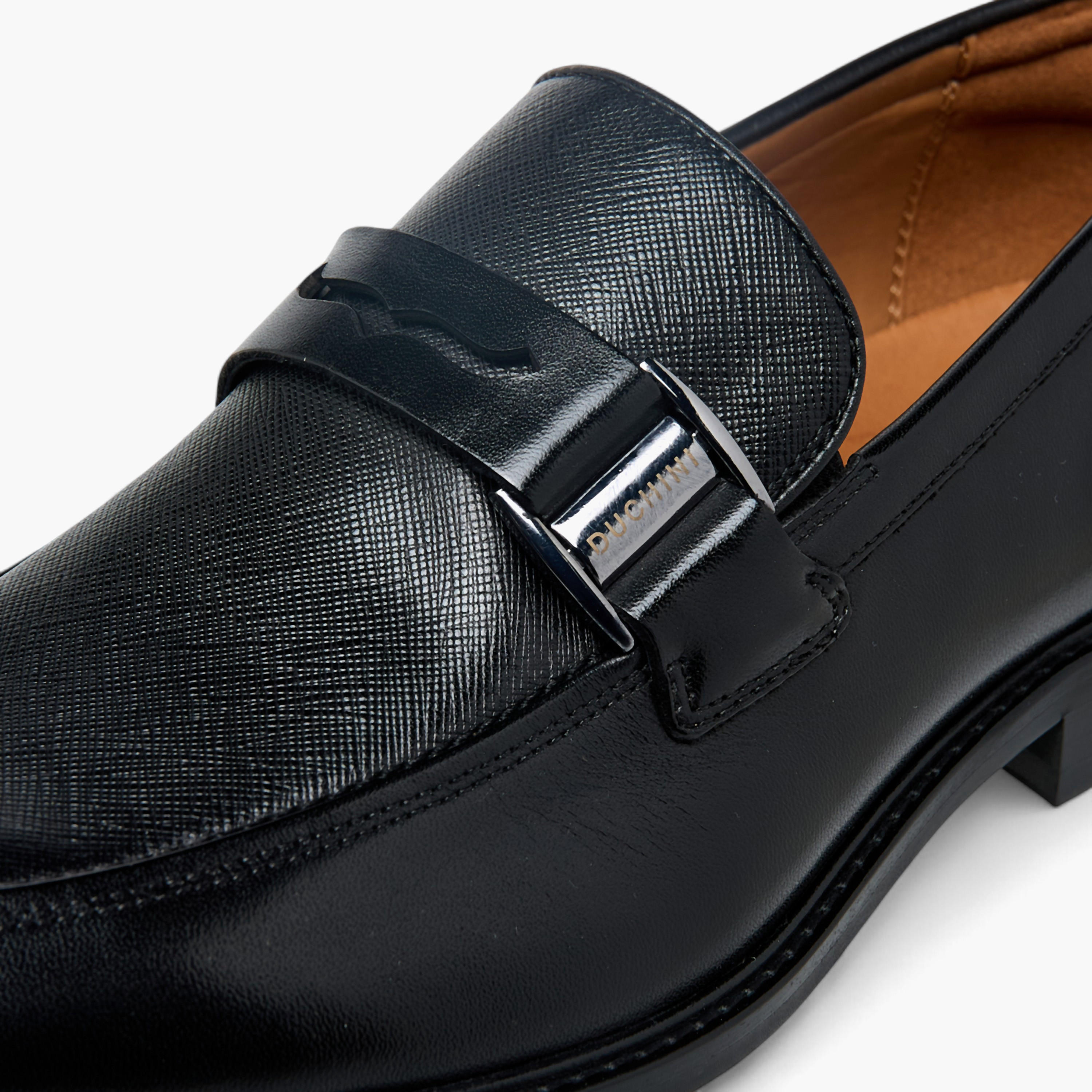 حذاء خفيف جلد سهل الارتداء مزين بإبزيم للرجال من دوتشيني-men-shoes-formalshoes-image-4