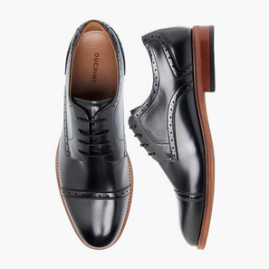 حذاء ديربي سادة برباط إغلاق للرجال من دوتشيني-men-shoes-image-1