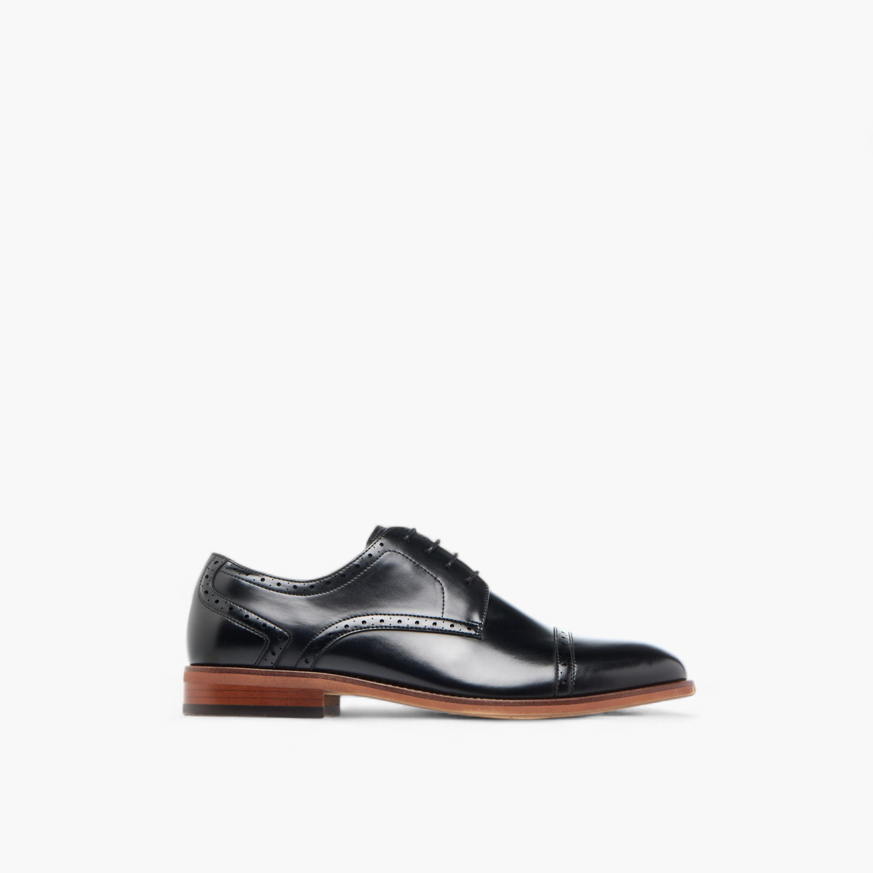 Duchini Men's Solid Derby Shoes with Lace-Up Closure-men-shoes-formalshoes-image-3