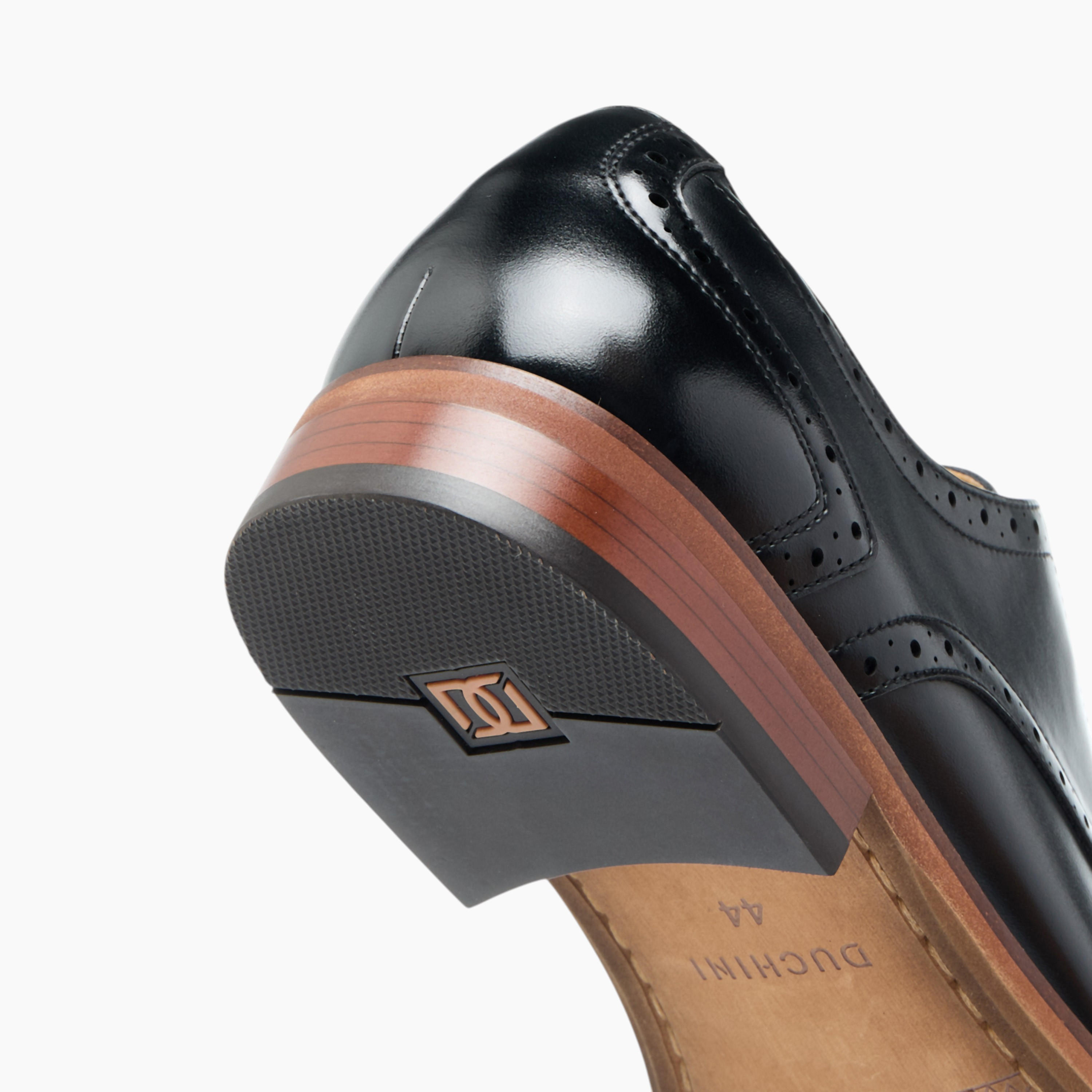 Duchini Men's Solid Derby Shoes with Lace-Up Closure-men-shoes-formalshoes-image-5