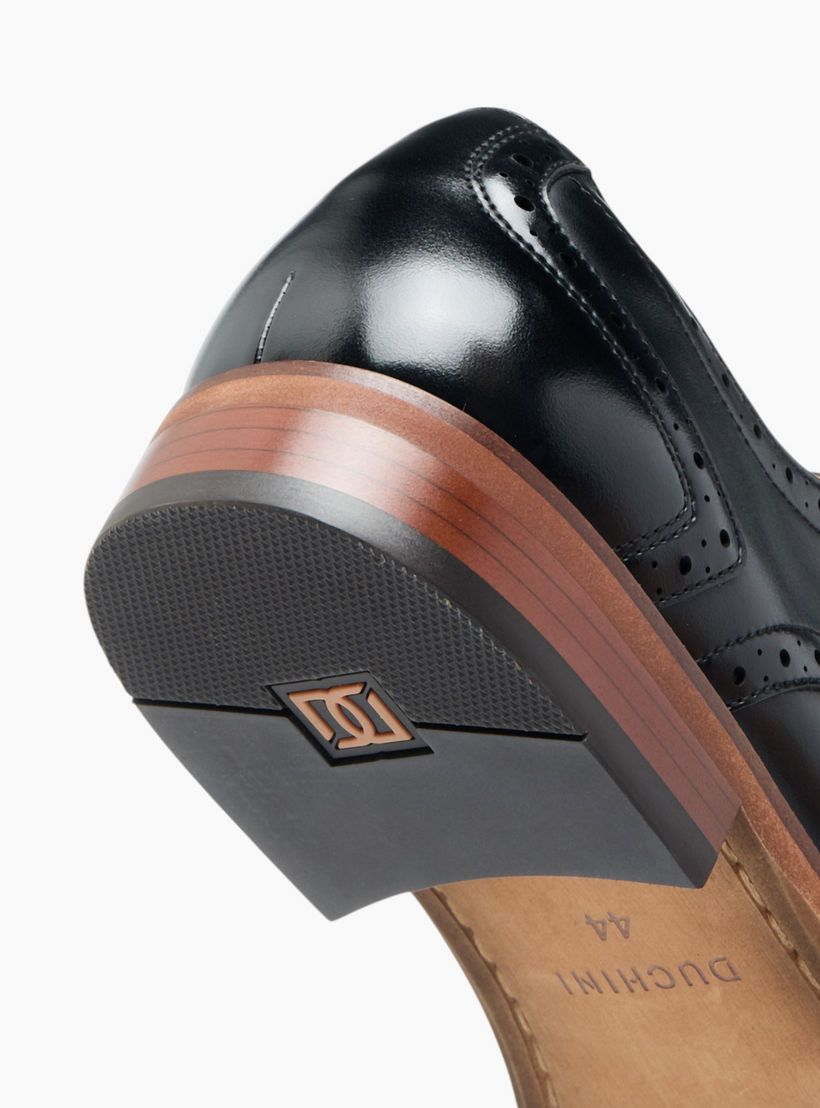 Duchini Men's Solid Derby Shoes with Lace-Up Closure-men-shoes-formalshoes-image-5
