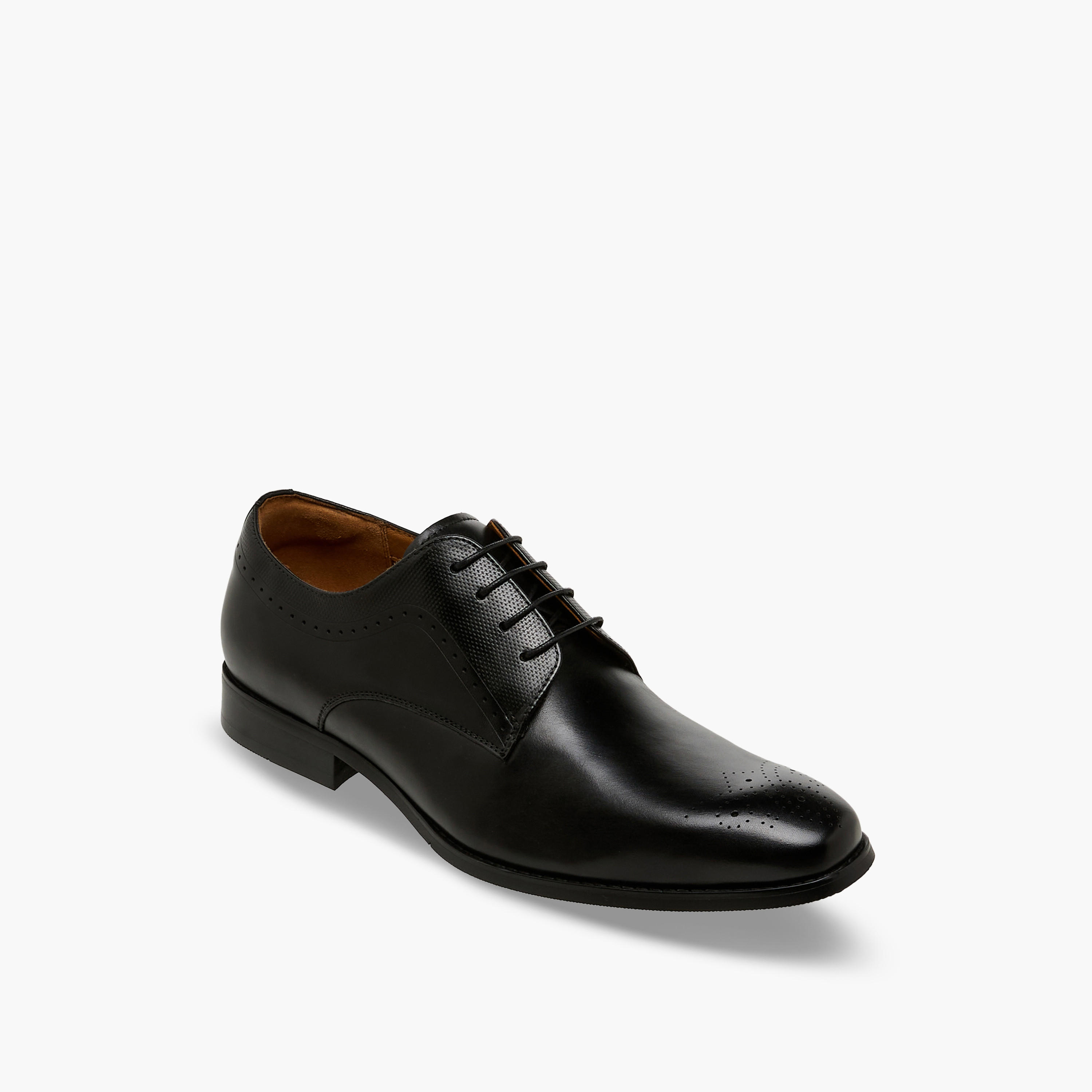 Duchini Men Genuine Leather Lace-Up Derby Shoes-men-shoes-formalshoes-image-2