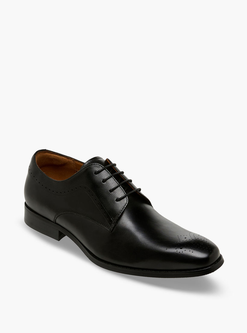 Duchini Men Genuine Leather Lace-Up Derby Shoes-men-shoes-formalshoes-image-2
