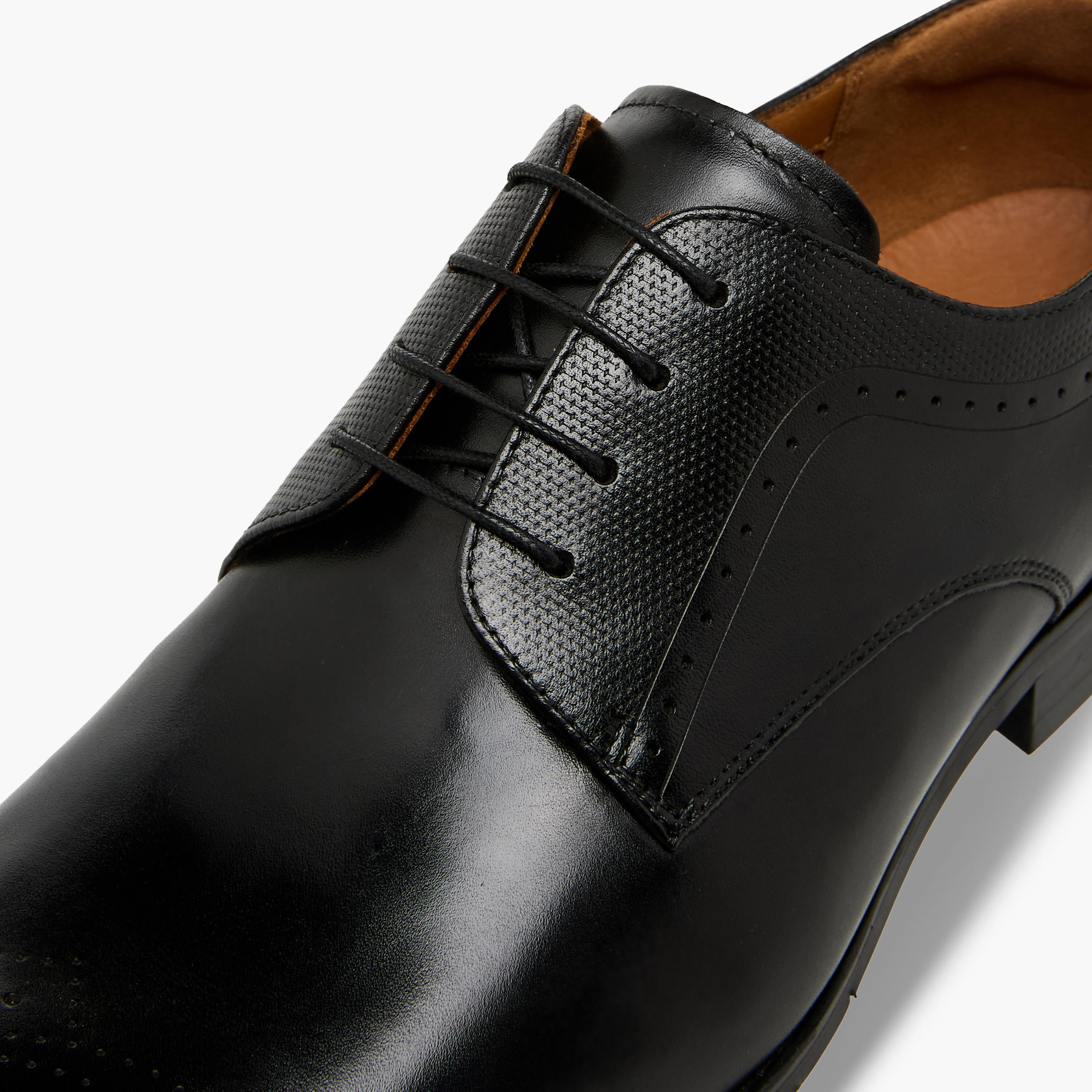 Duchini Men Genuine Leather Lace-Up Derby Shoes-men-shoes-formalshoes-image-4
