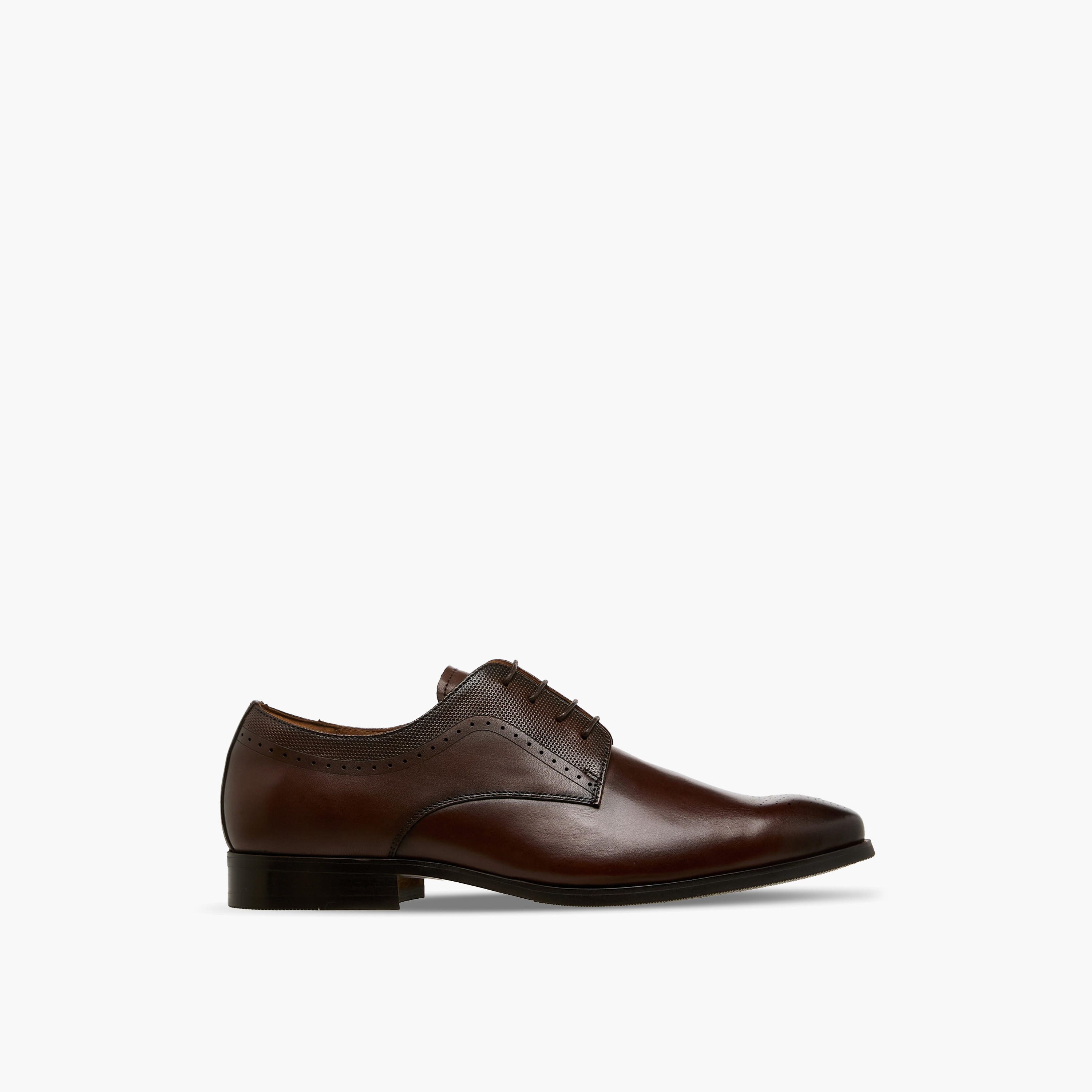 Duchini Men Genuine Leather Lace-Up Derby Shoes-men-shoes-formalshoes-image-3