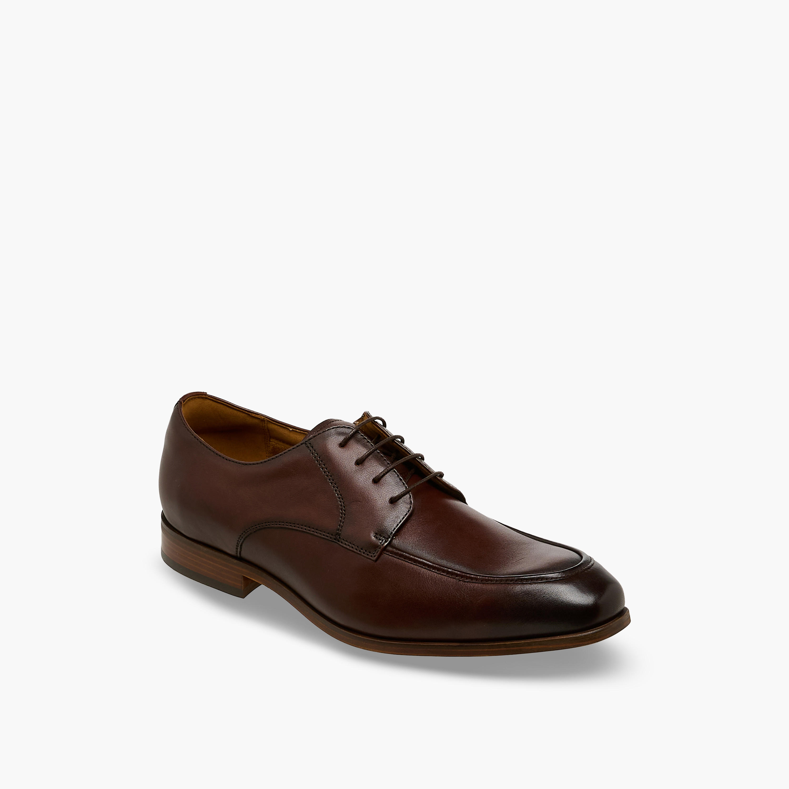 Duchini Men Genuine Leather Lace-Up Derby Shoes-men-shoes-formalshoes-image-2