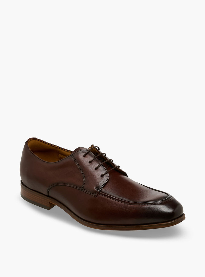 Duchini Men Genuine Leather Lace-Up Derby Shoes-men-shoes-formalshoes-image-2