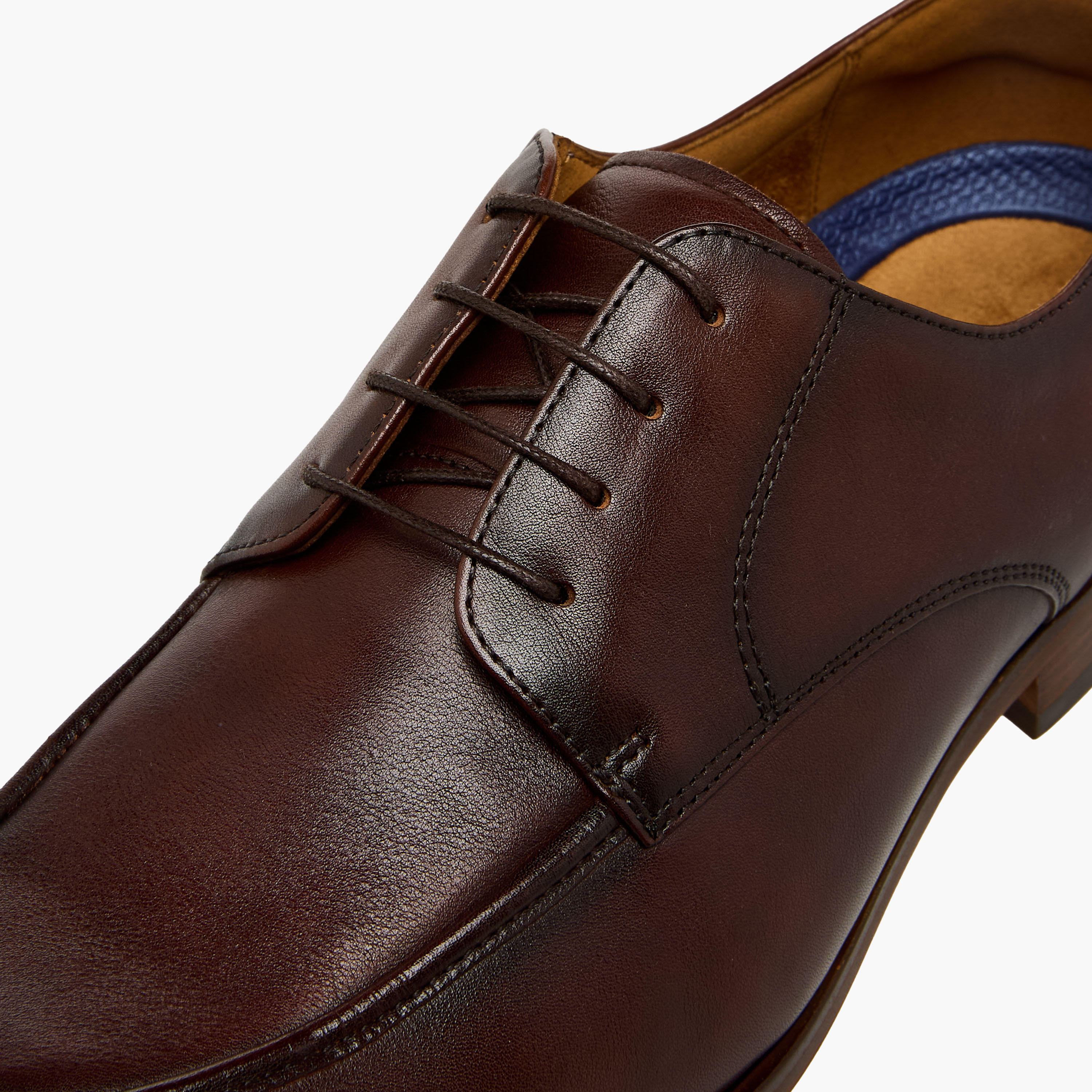 Duchini Men Genuine Leather Lace-Up Derby Shoes-men-shoes-formalshoes-image-4