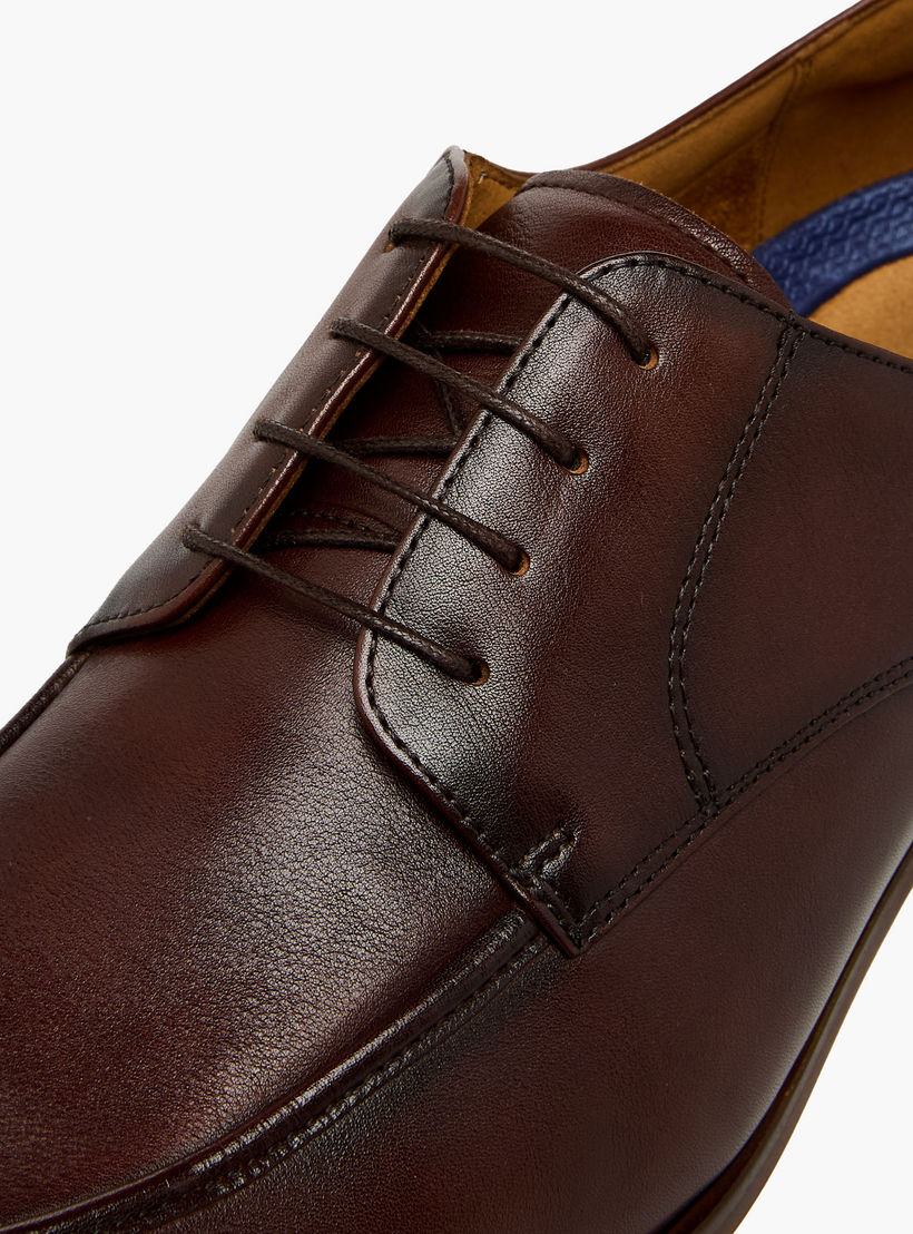 Duchini Men Genuine Leather Lace-Up Derby Shoes-men-shoes-formalshoes-image-4