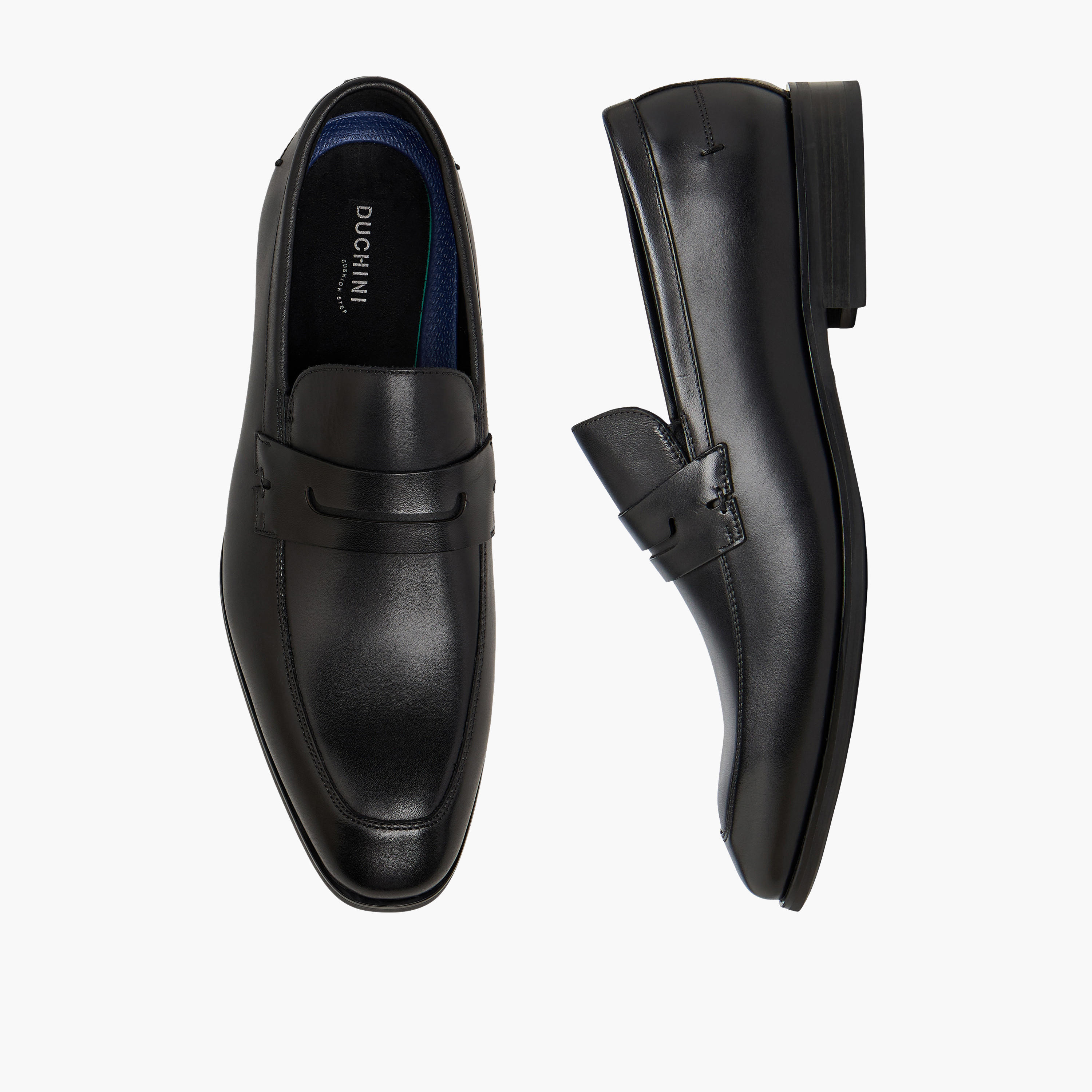 Duchini Men Leather Penny Loafer-men-shoes-formalshoes-image-1