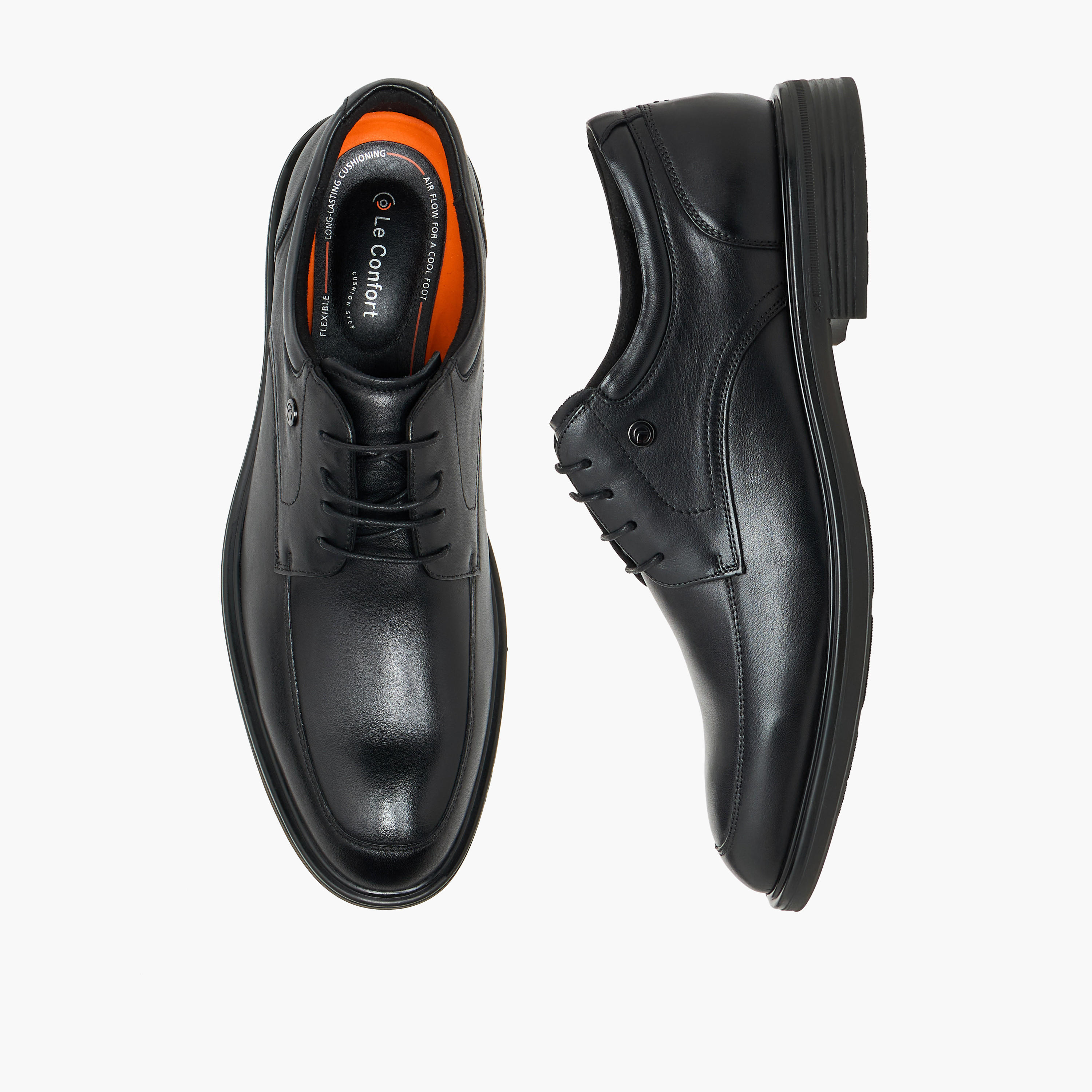 حذاء ديربي جلد برباط للرجال من لو كونفورت-men-shoes-formalshoes-image-1