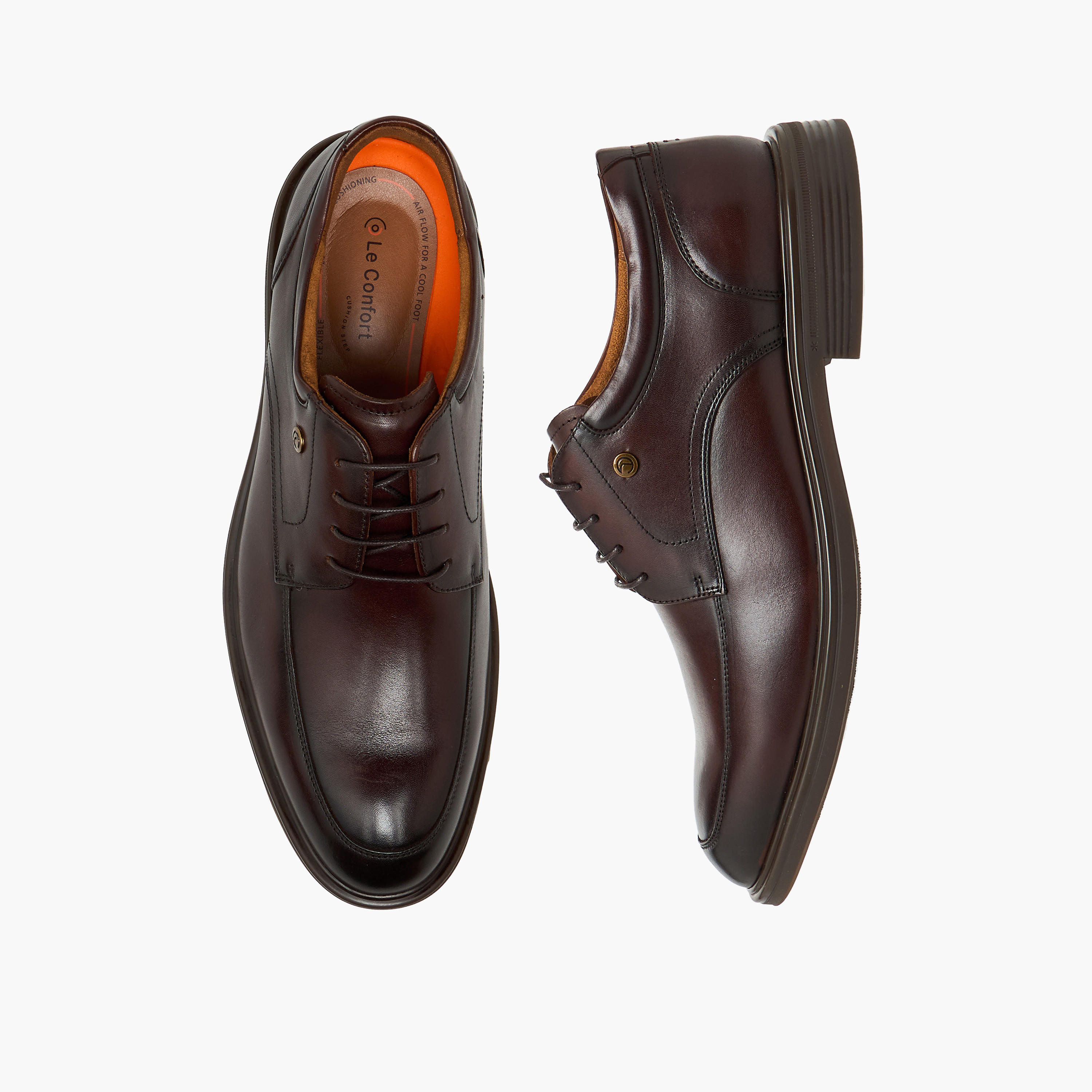 حذاء ديربي جلد برباط للرجال من لو كونفورت-men-shoes-formalshoes-image-1