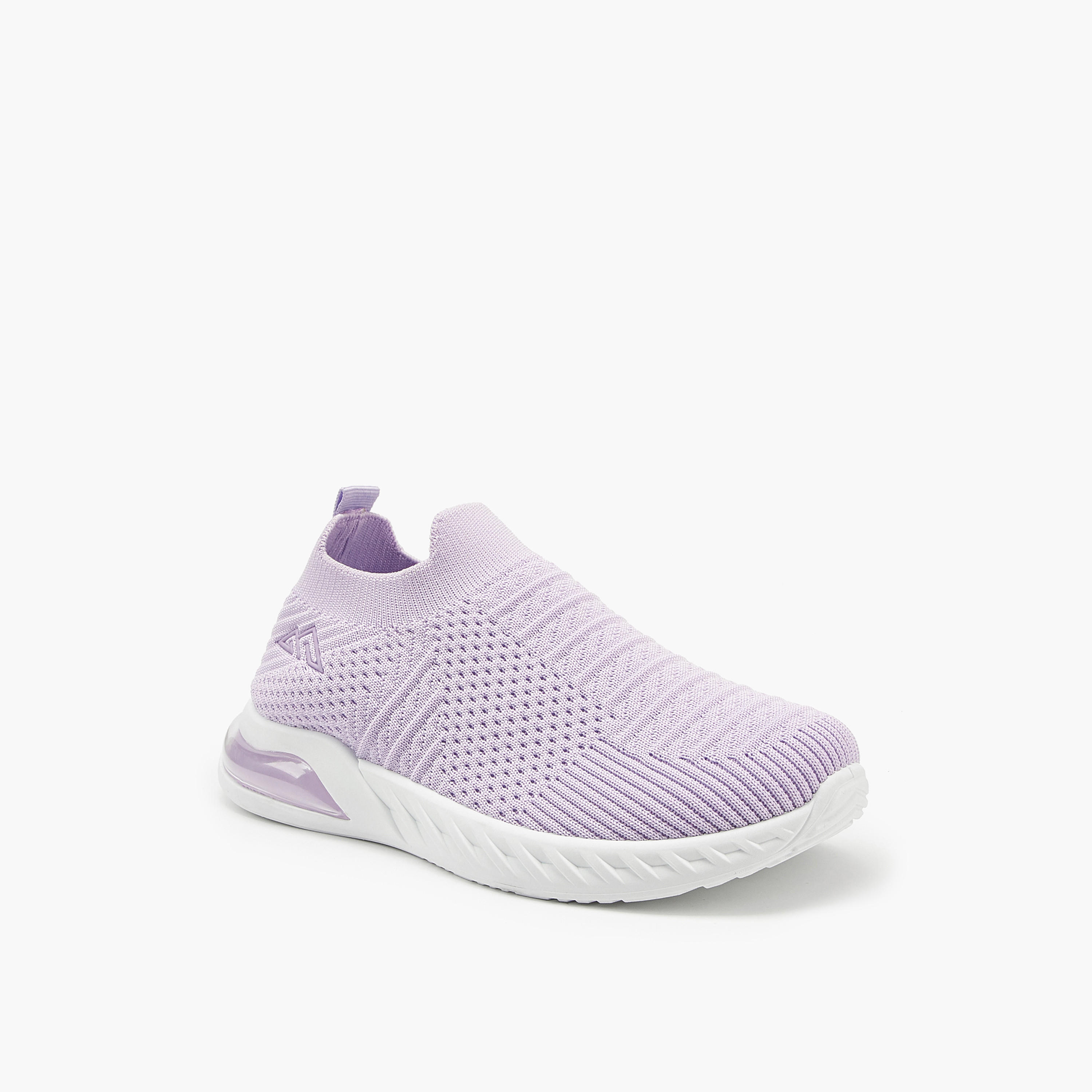 حذاء رياضي سهل الارتداء بارز الملمس بلسان سحب من أوكلان من شو إكسبريس-girls-shoes-sneakers-image-3