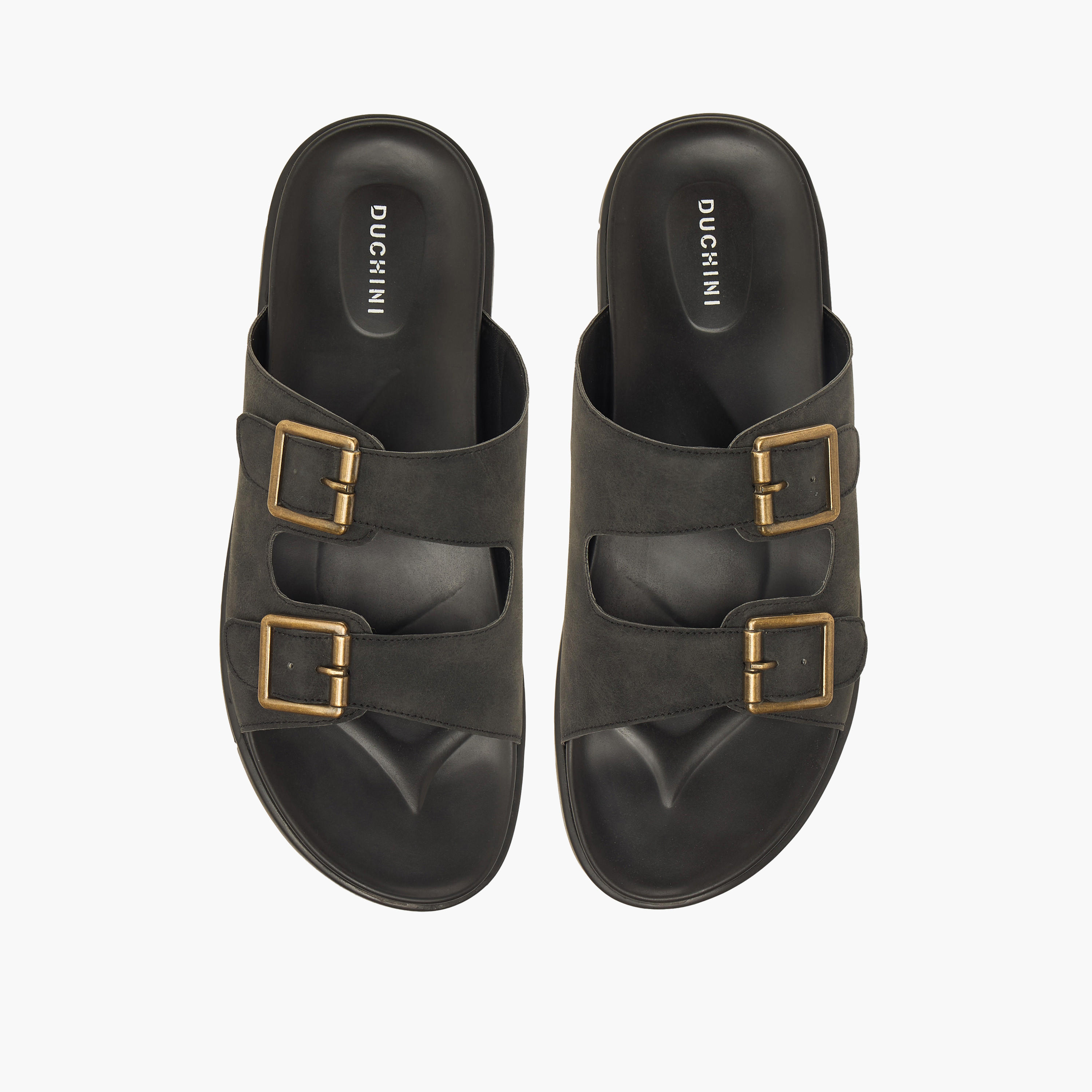 Duchini Men Buckle Accent Comfort Sandals-men-shoes-sandals-image-1