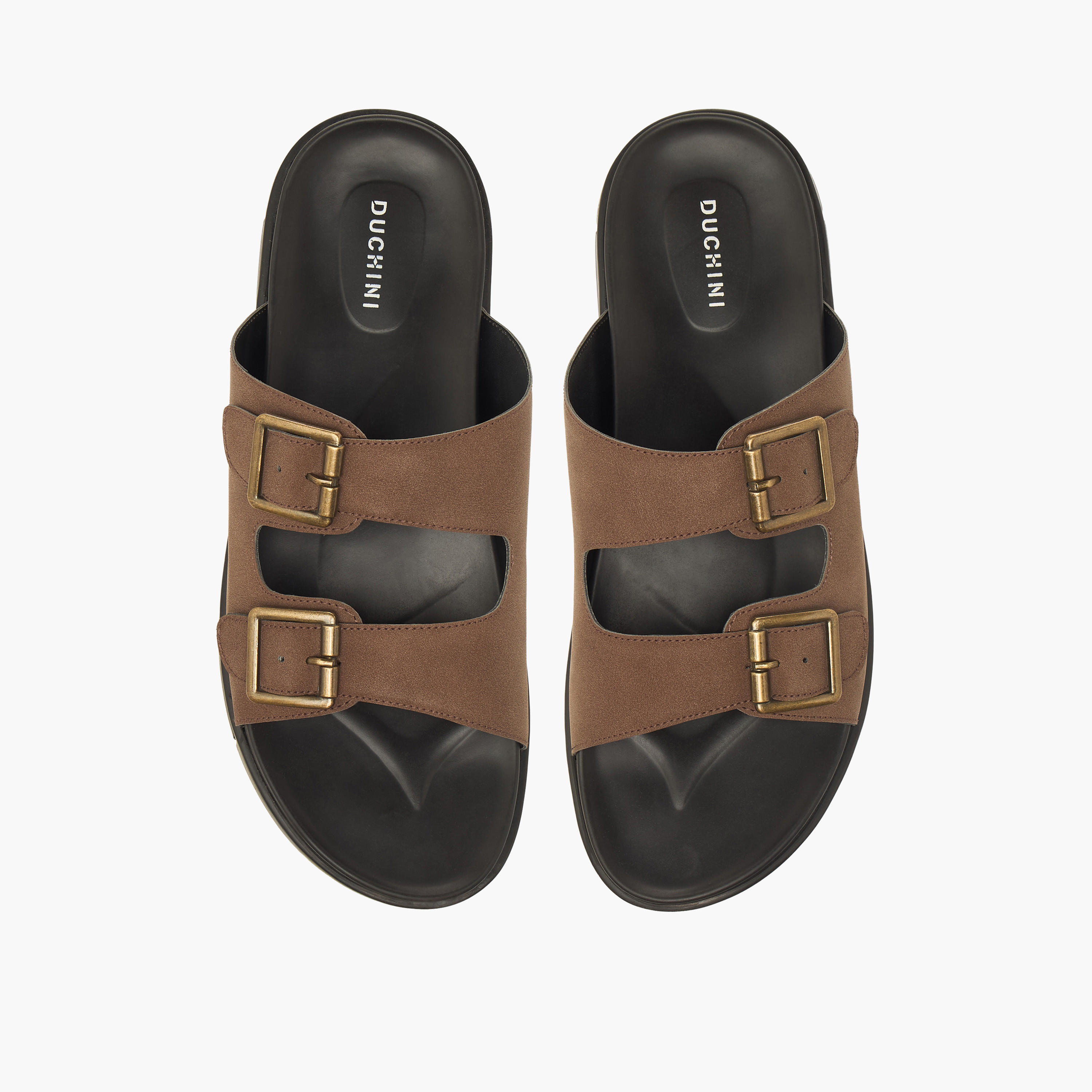 Duchini Men Buckle Accent Comfort Sandals-men-shoes-sandals-image-1