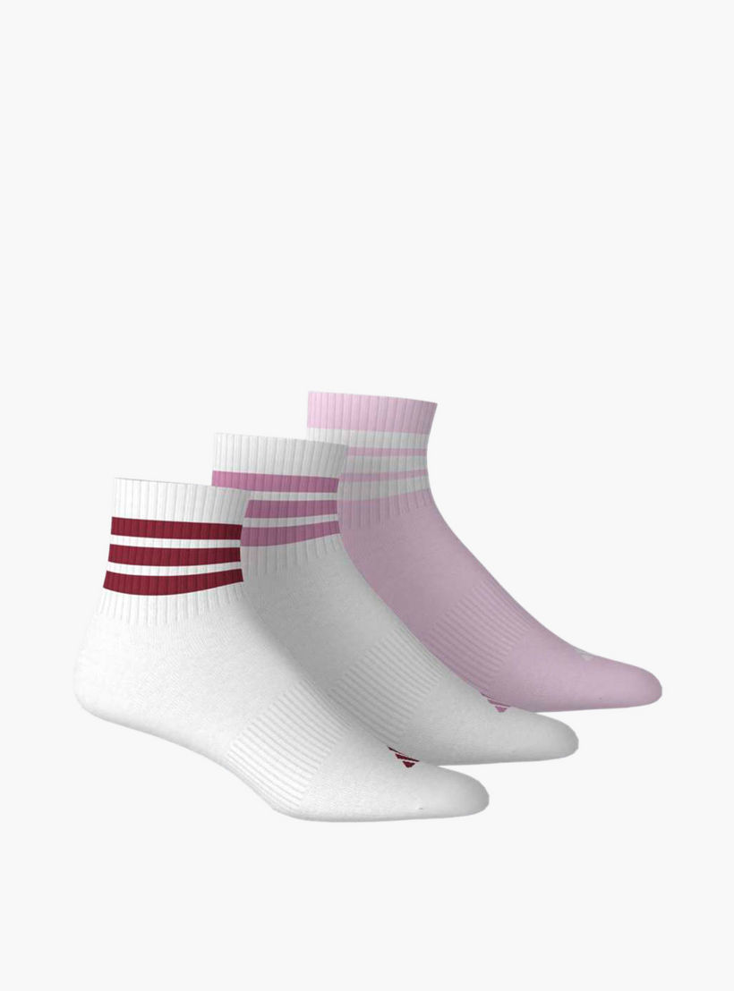 جوارب مبطنة بقصة متوسطة وبـ 3 خطوط للرجال من أديداس - طقم من 3 أزواج-men-socks-image-4