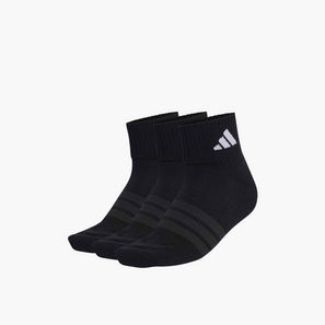Adidas Men Sportswear Ankle Length Socks Cushioned - Set of 3-men-socks-image-1