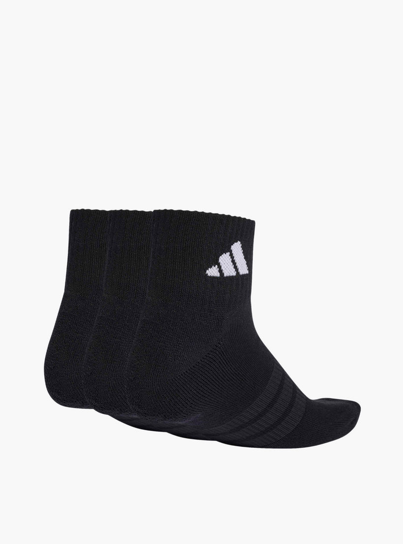 Adidas Men Sportswear Ankle Length Socks Cushioned - Set of 3-men-socks-image-2