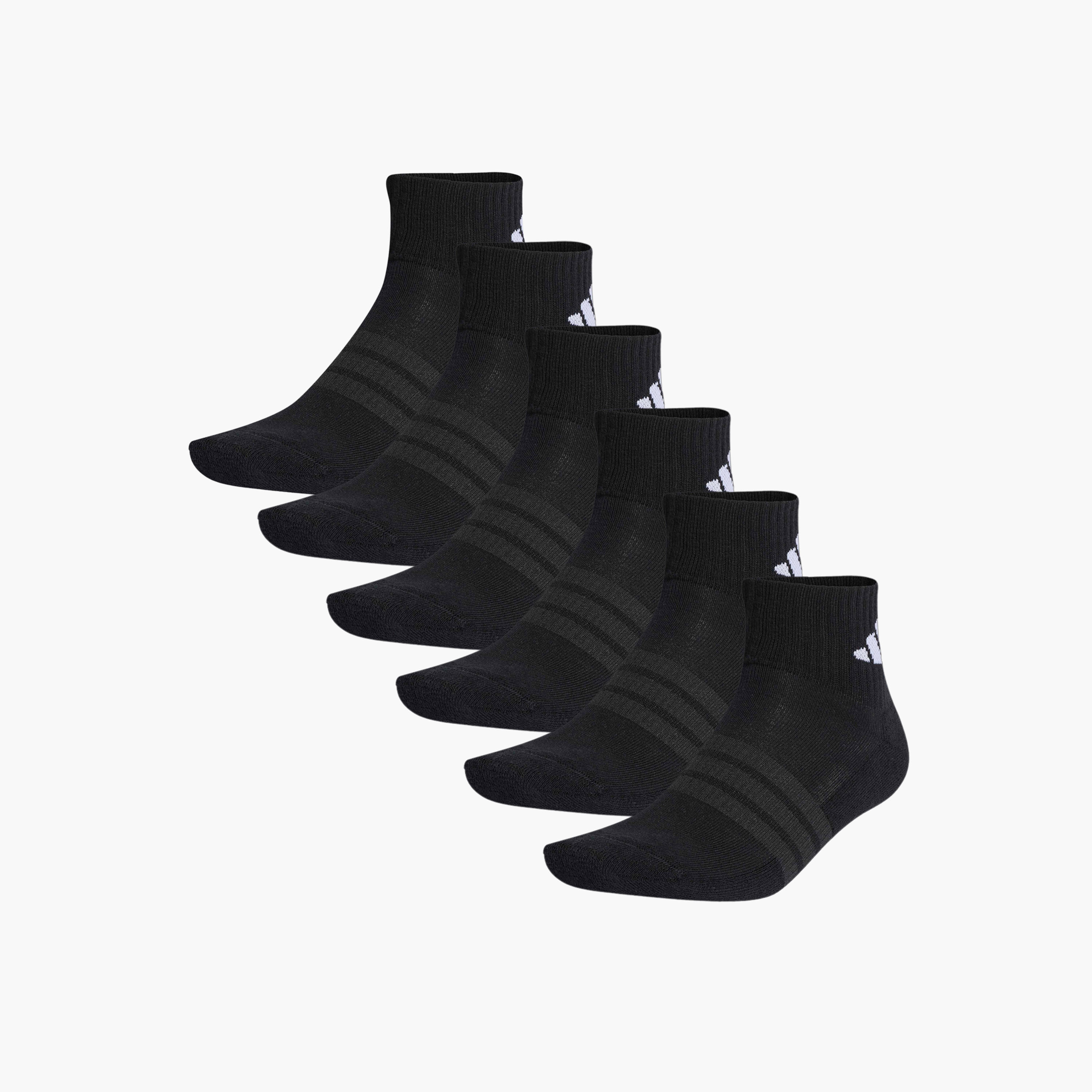 جوارب مبطنة طول الكاحل أساسية للرجال من أديداس - طقم من 6-men-socks-image-1