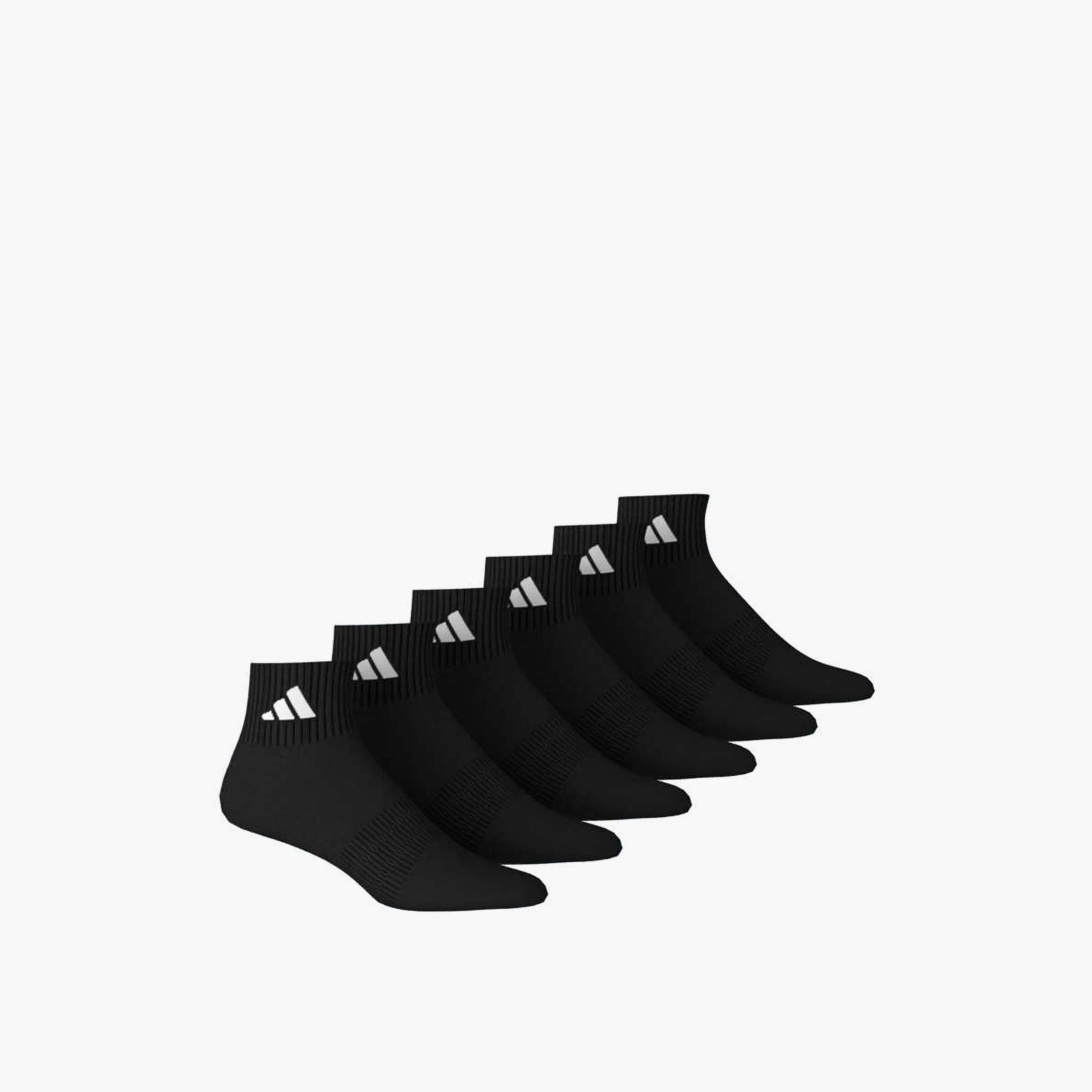 جوارب مبطنة طول الكاحل أساسية للرجال من أديداس - طقم من 6-men-socks-image-4