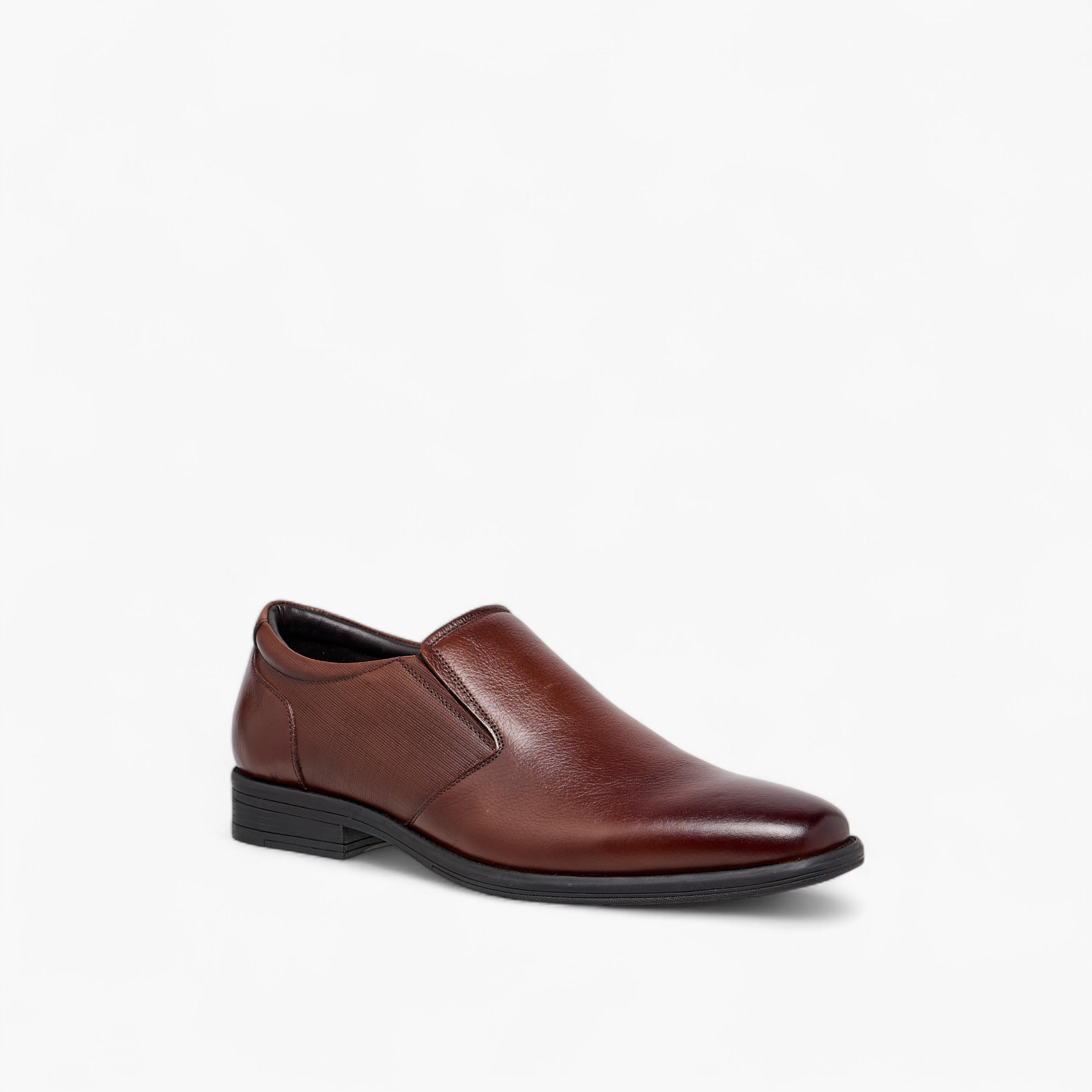 LBL by Shoexpress Textured Slip-On Loafers-men-shoes-formalshoes-image-2