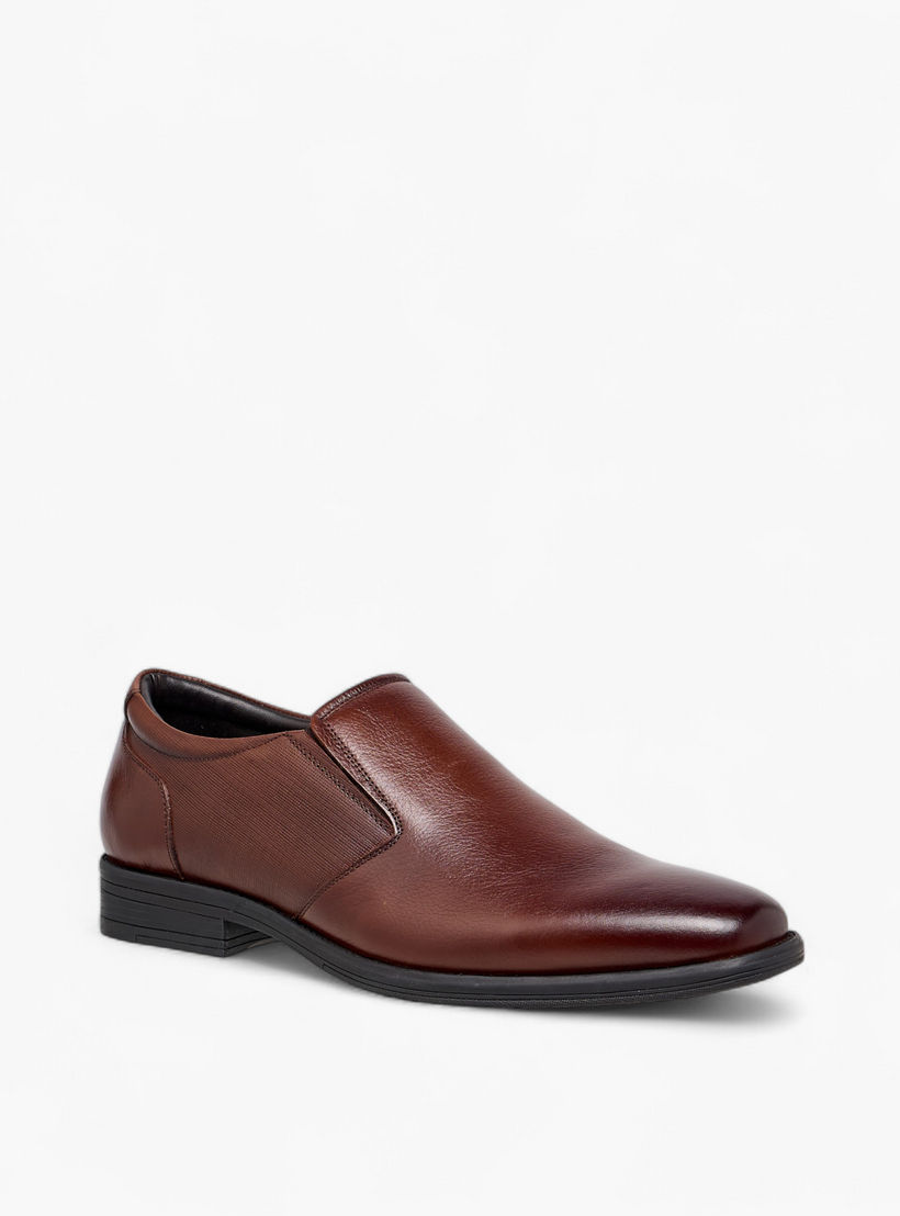 LBL by Shoexpress Textured Slip-On Loafers-men-shoes-formalshoes-image-2