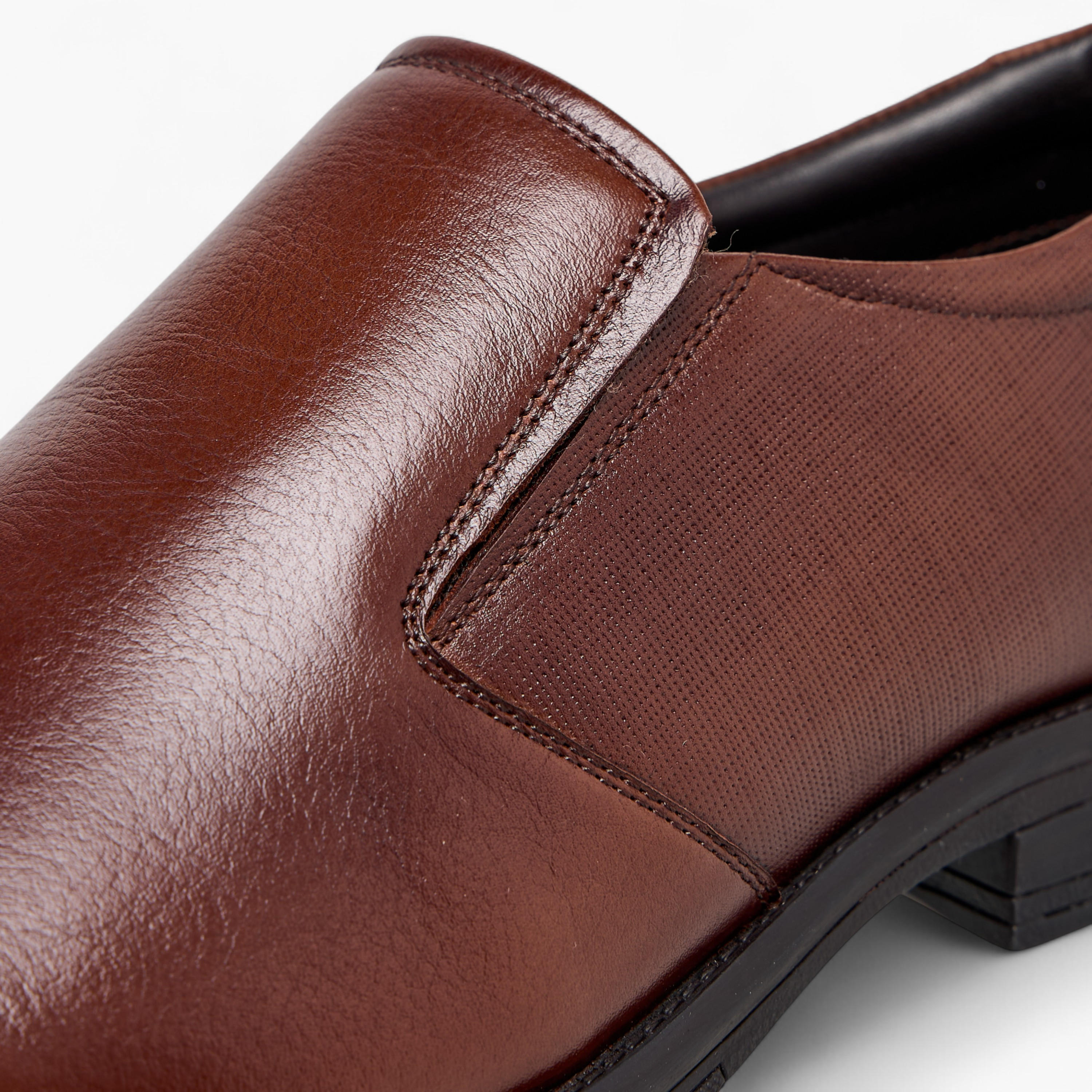 LBL by Shoexpress Textured Slip-On Loafers-men-shoes-formalshoes-image-4