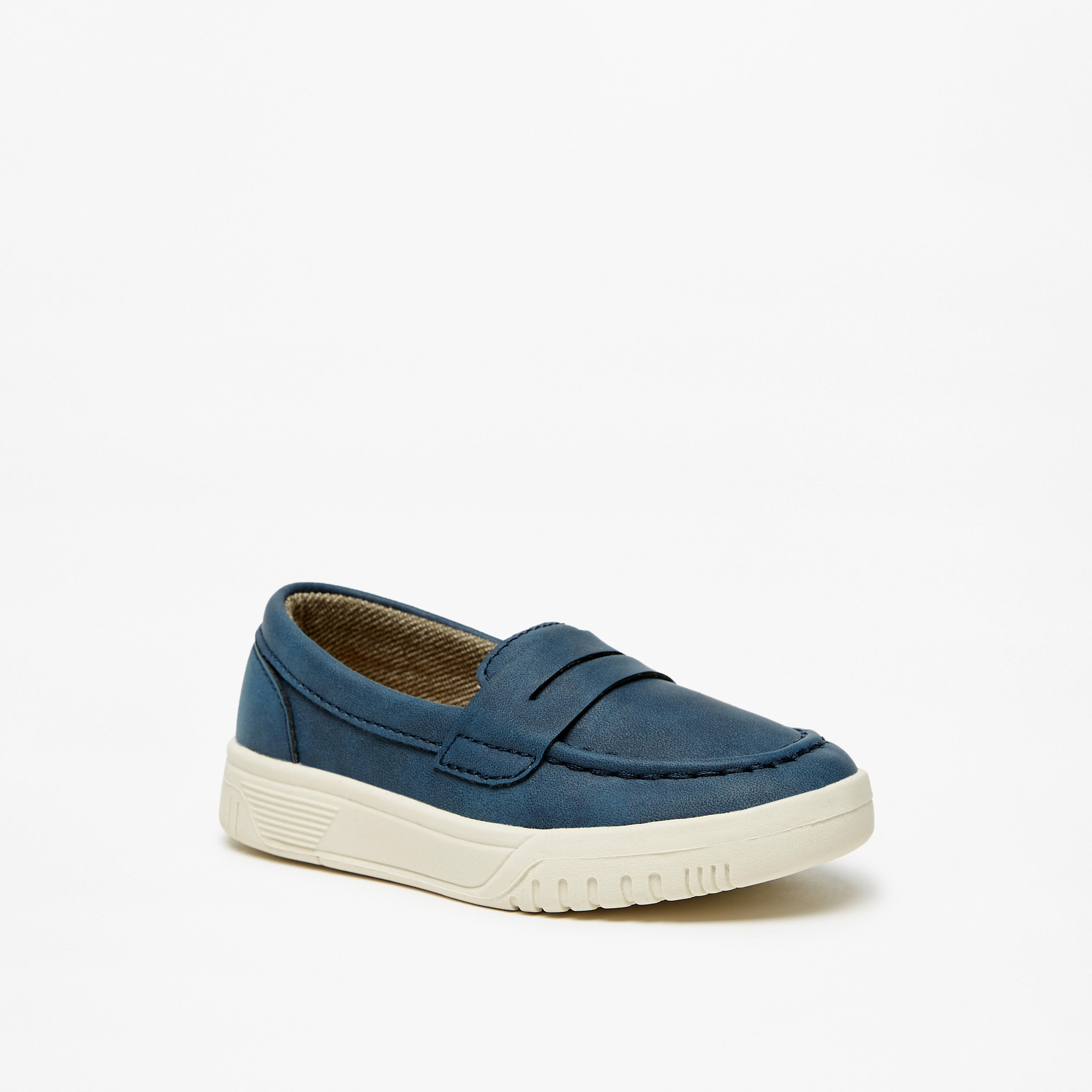 LBL by Shoexpress Solid Slip-On Loafers-boys-shoes-loafers-image-1