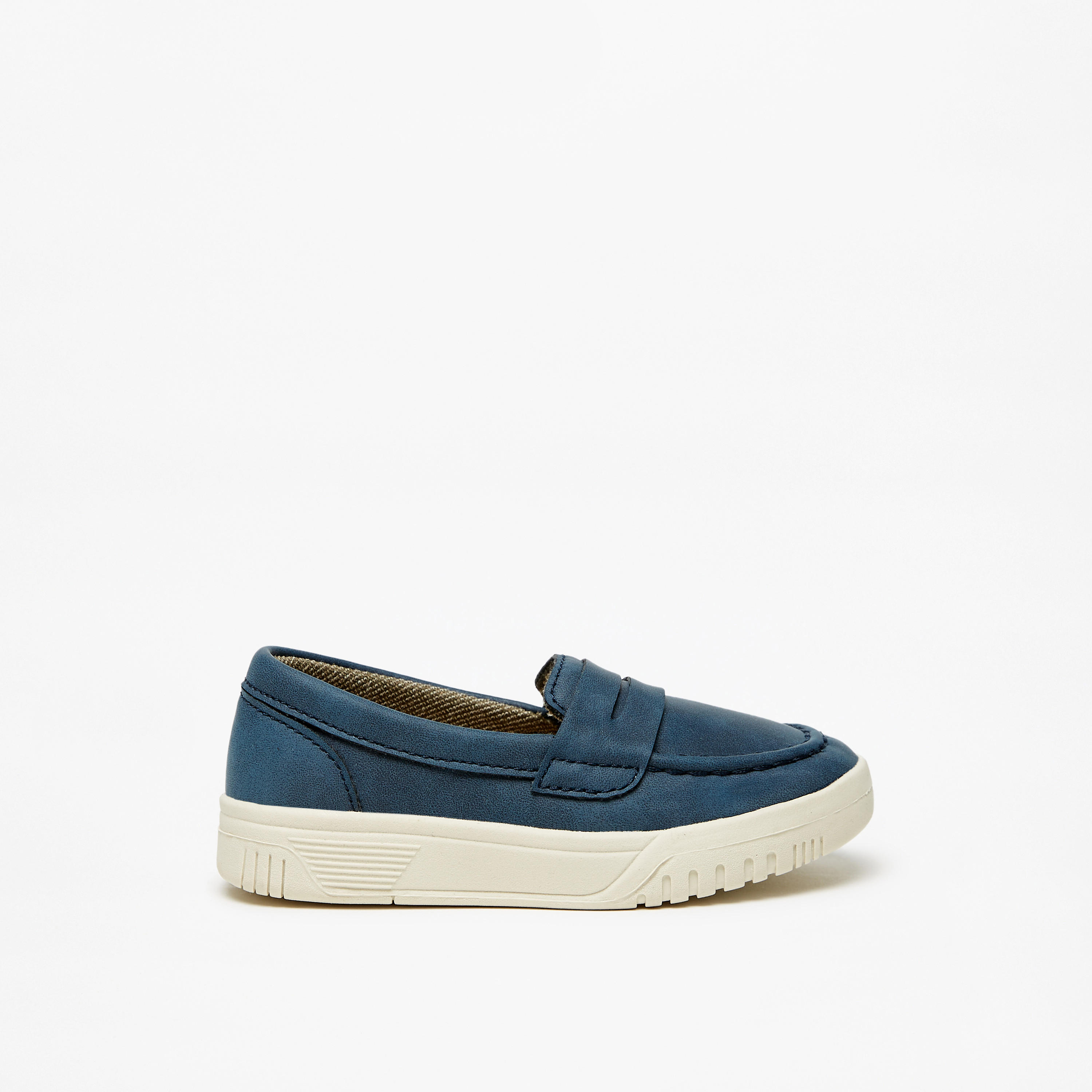 LBL by Shoexpress Solid Slip-On Loafers-boys-shoes-loafers-image-3
