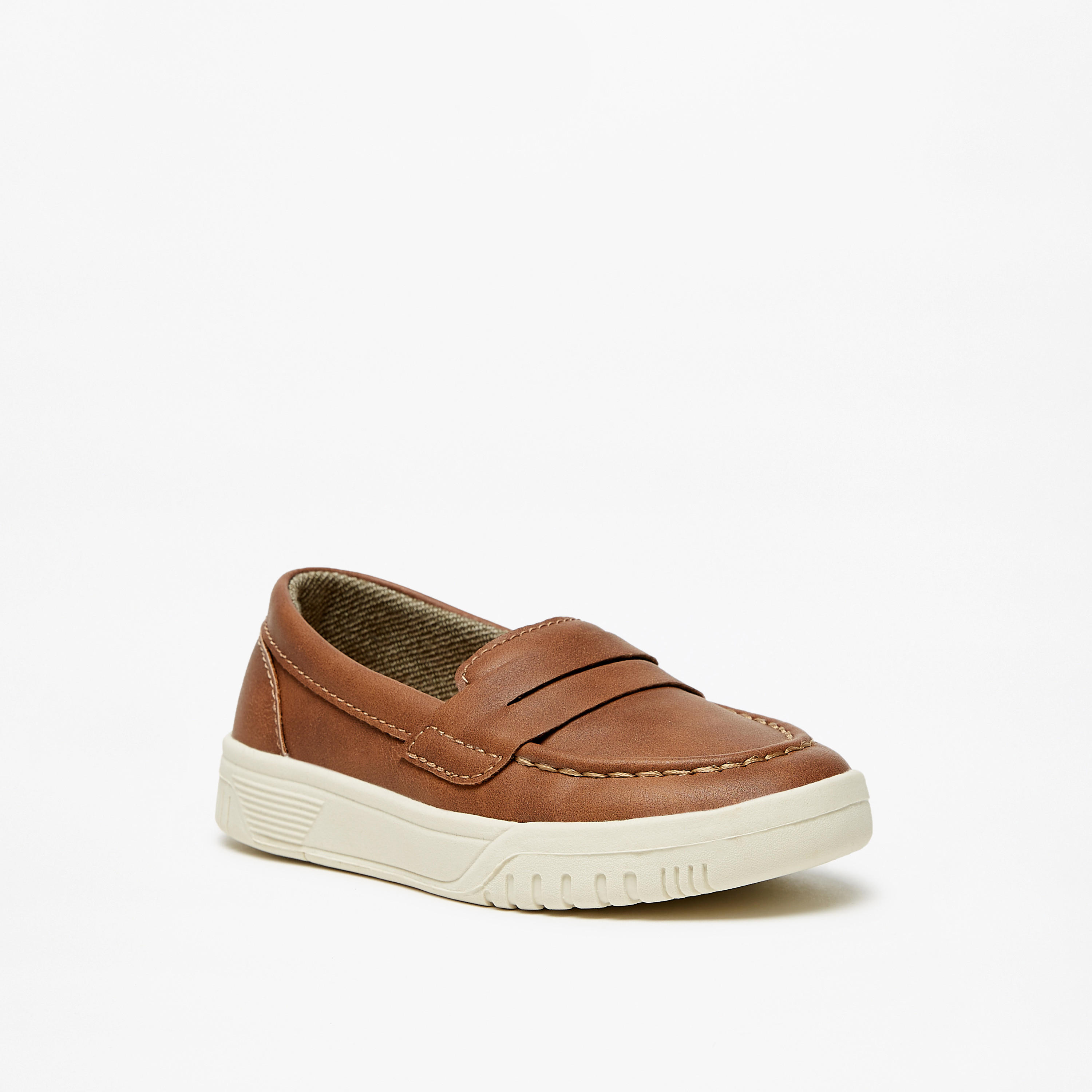 LBL by Shoexpress Solid Slip-On Loafers-boys-shoes-loafers-image-1