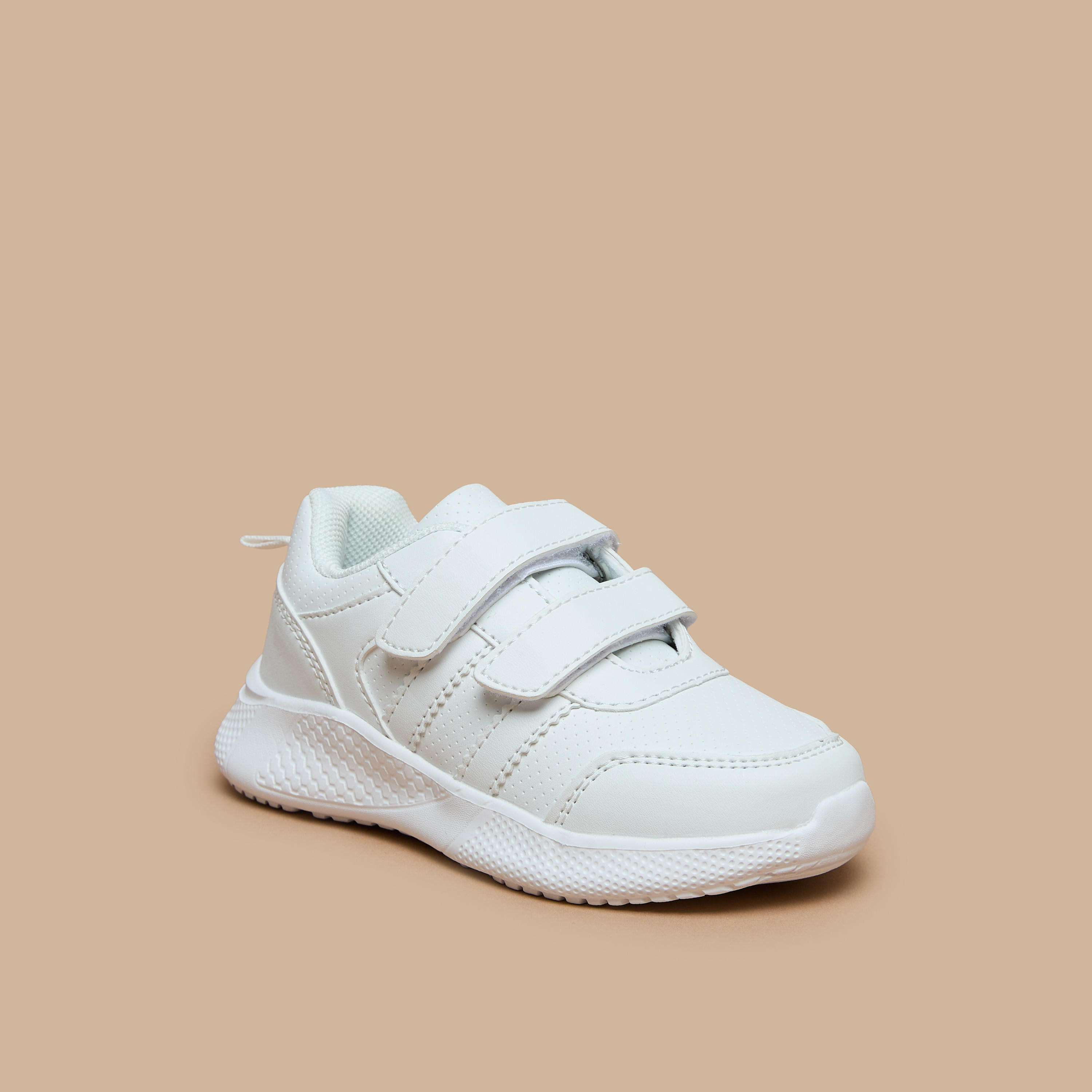 LBL by Shoexpress Kids Solid School Shoes with Hook and Loop Closure-boys-shoes-schoolshoes-image-1