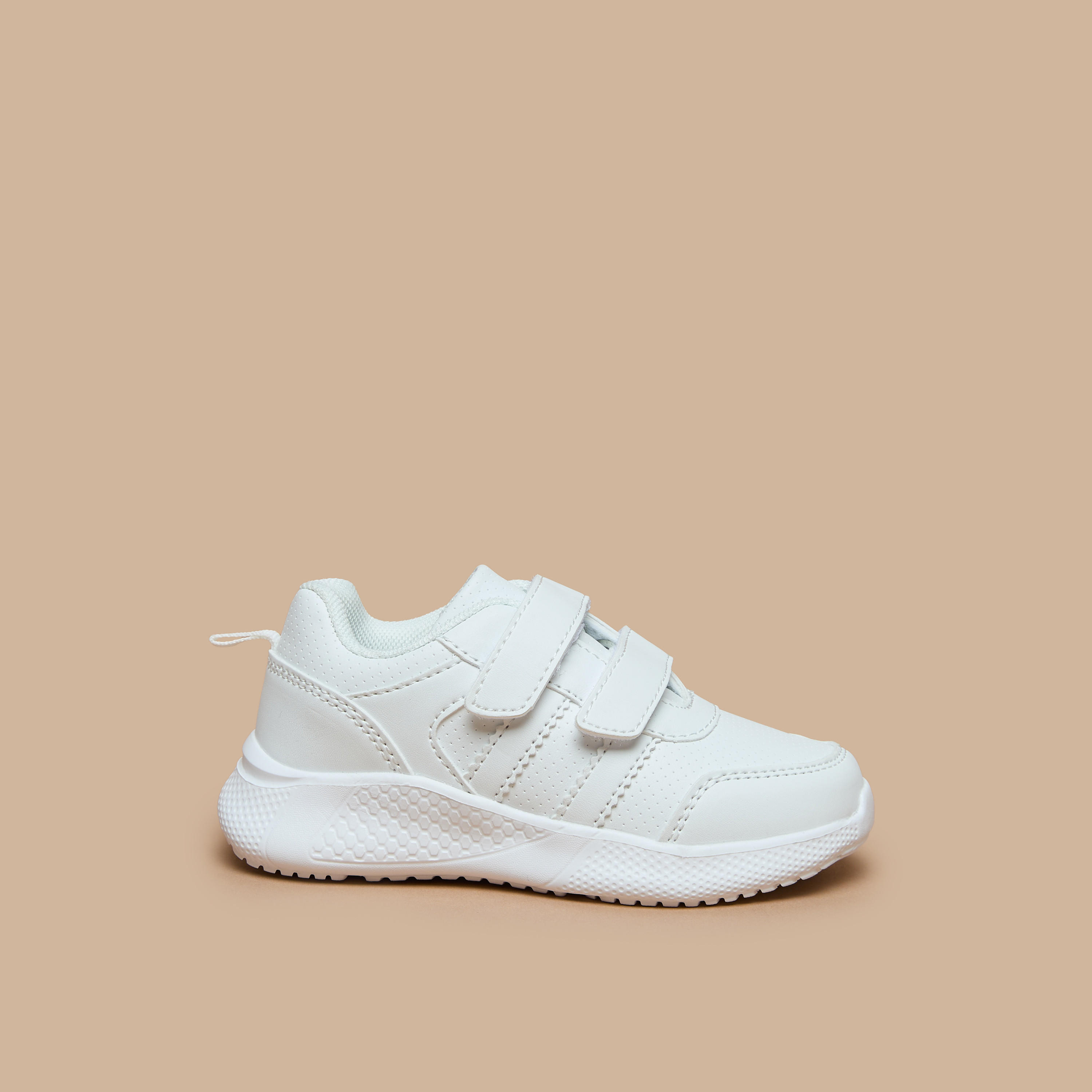 LBL by Shoexpress Kids Solid School Shoes with Hook and Loop Closure-boys-shoes-schoolshoes-image-2