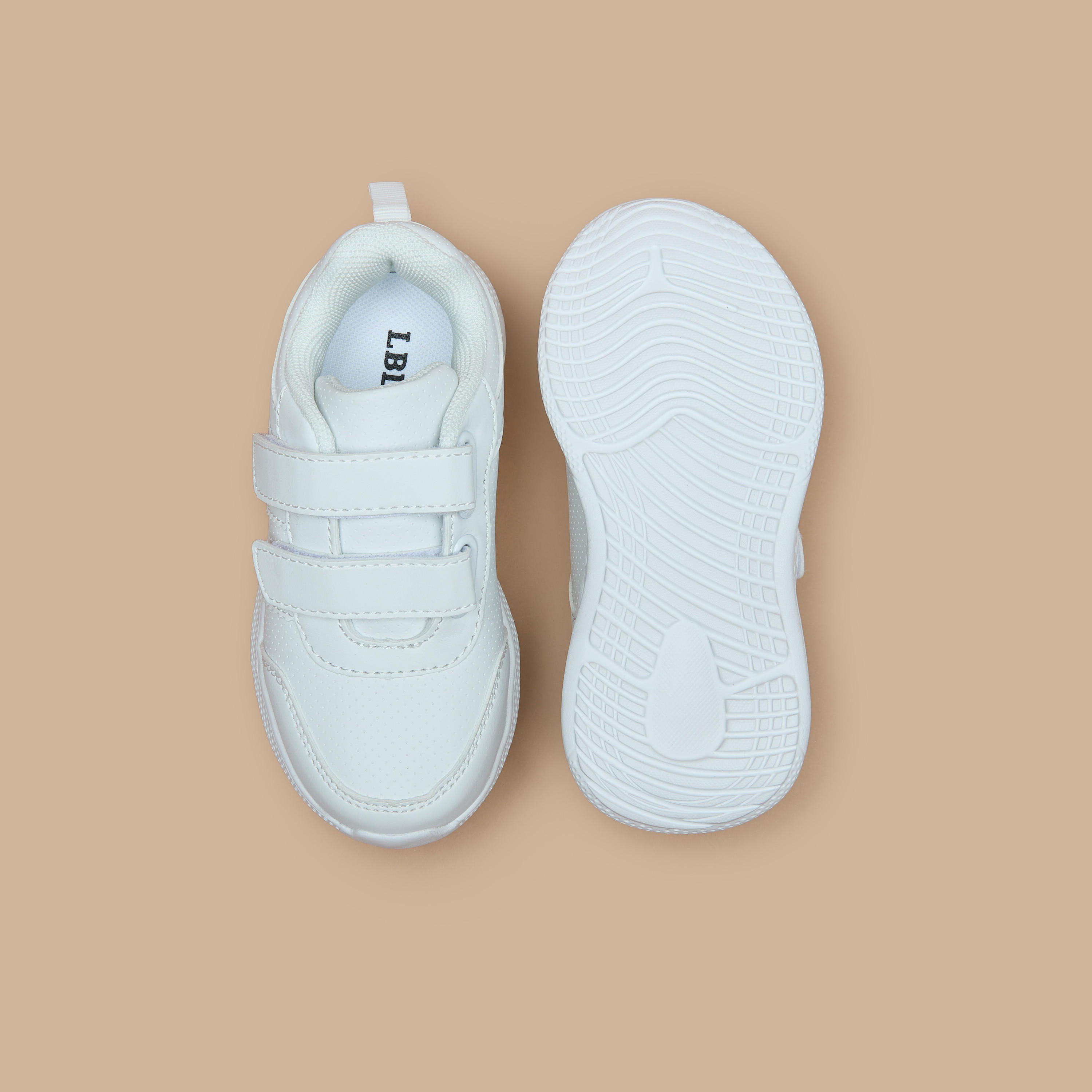 LBL by Shoexpress Kids Solid School Shoes with Hook and Loop Closure-boys-shoes-schoolshoes-image-4