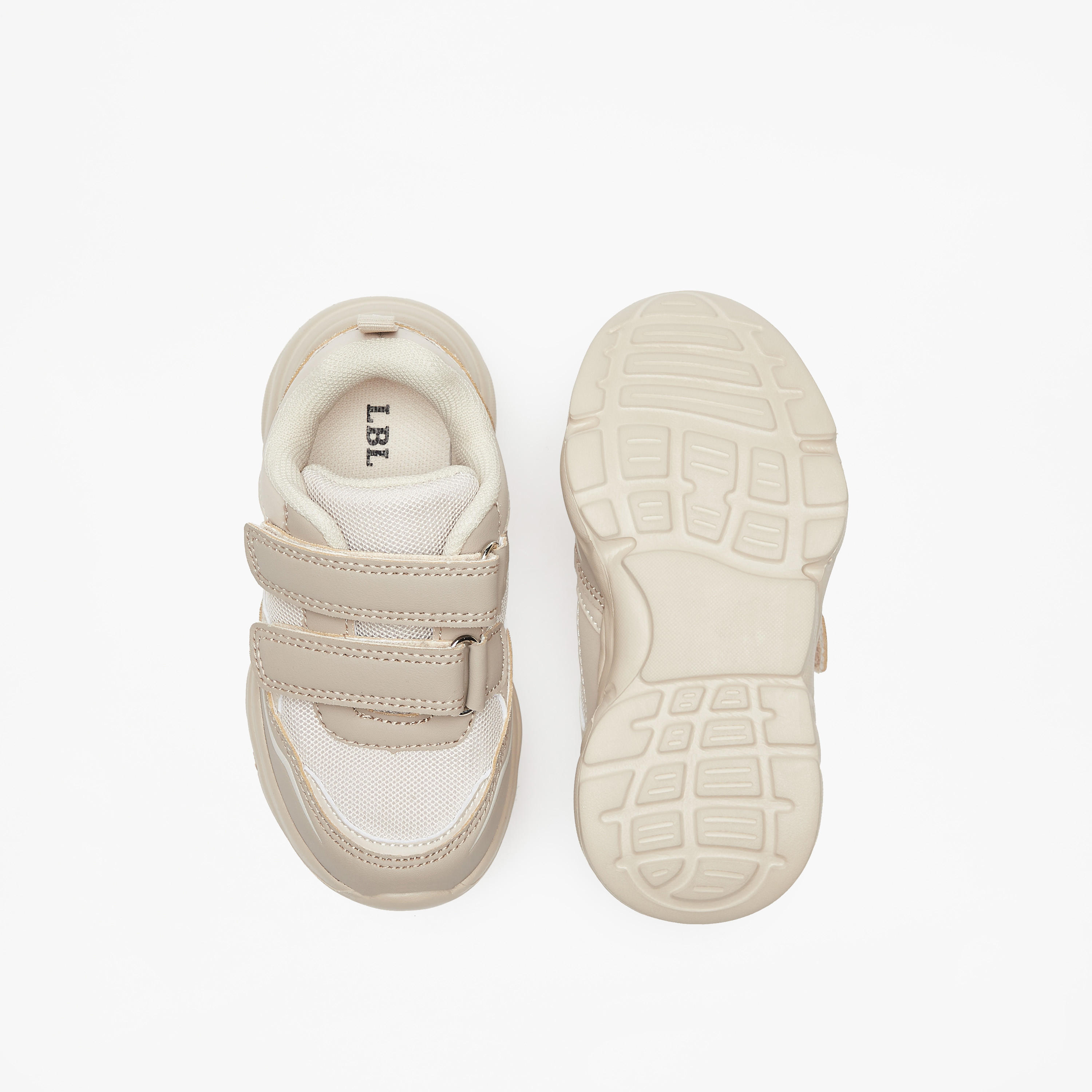 Mesh Textured Sneakers with Hook and Loop Closure-boys-shoes-schoolshoes-image-4