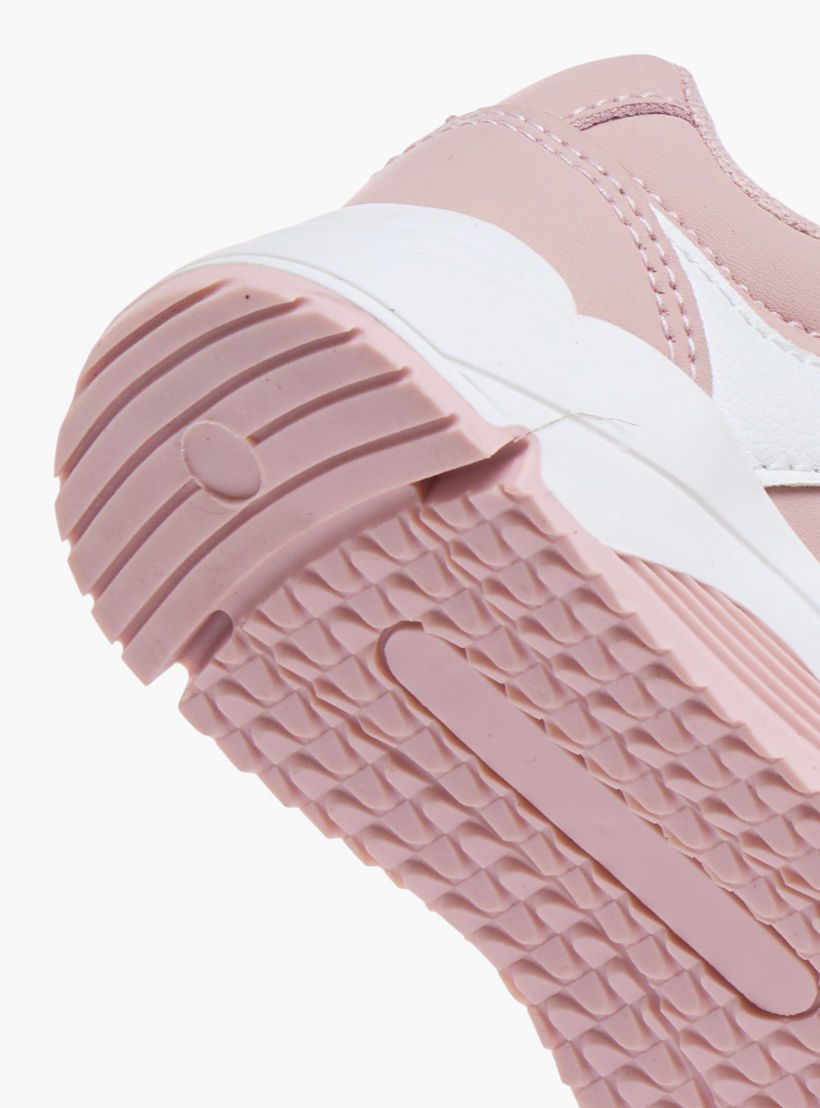 Flora Bella Panelled Sneakers with Hook and Loop Closure-girls-shoes-sneakers-image-5