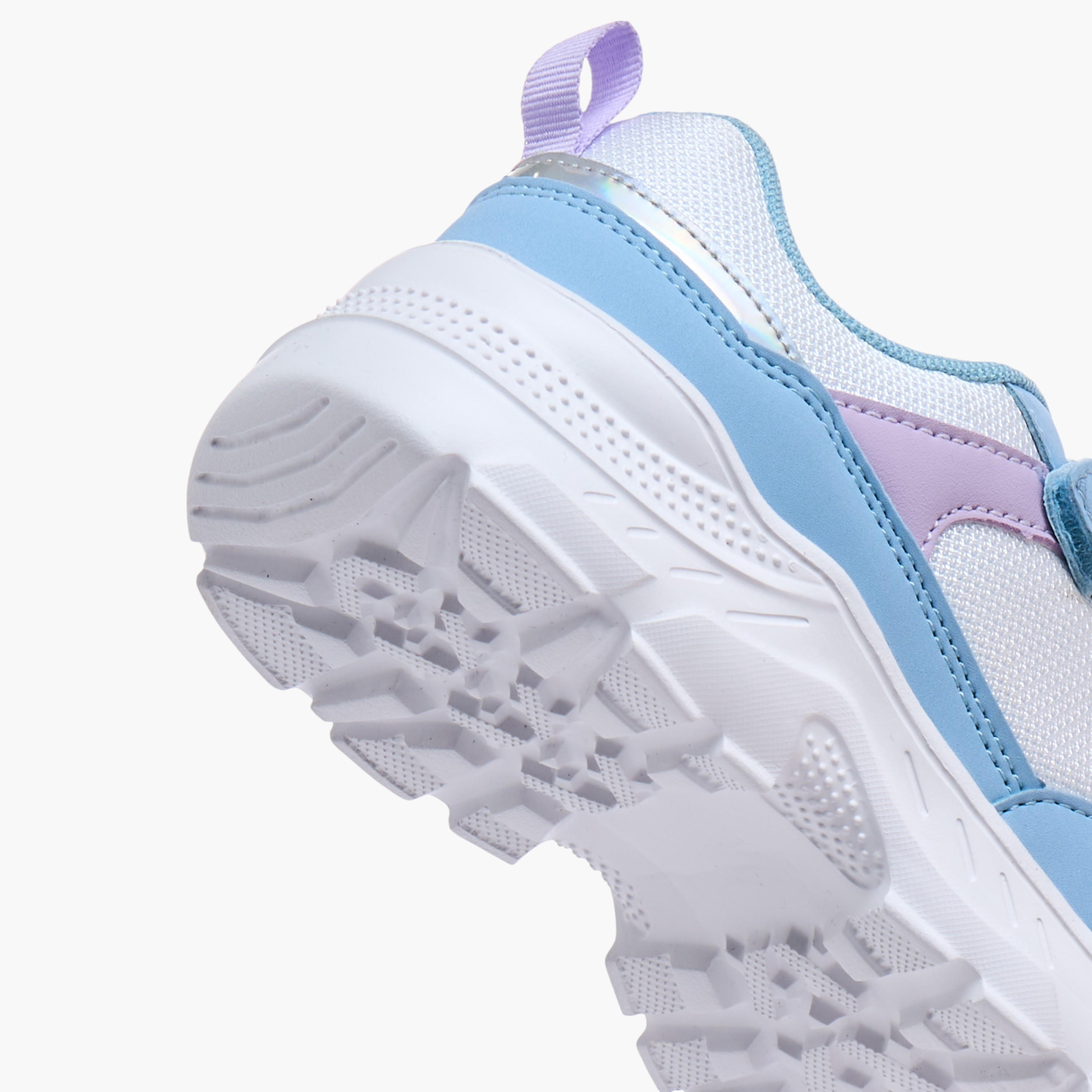 Flora Bella Panelled Sneakers with Hook and Loop Closure-girls-shoes-sneakers-image-5