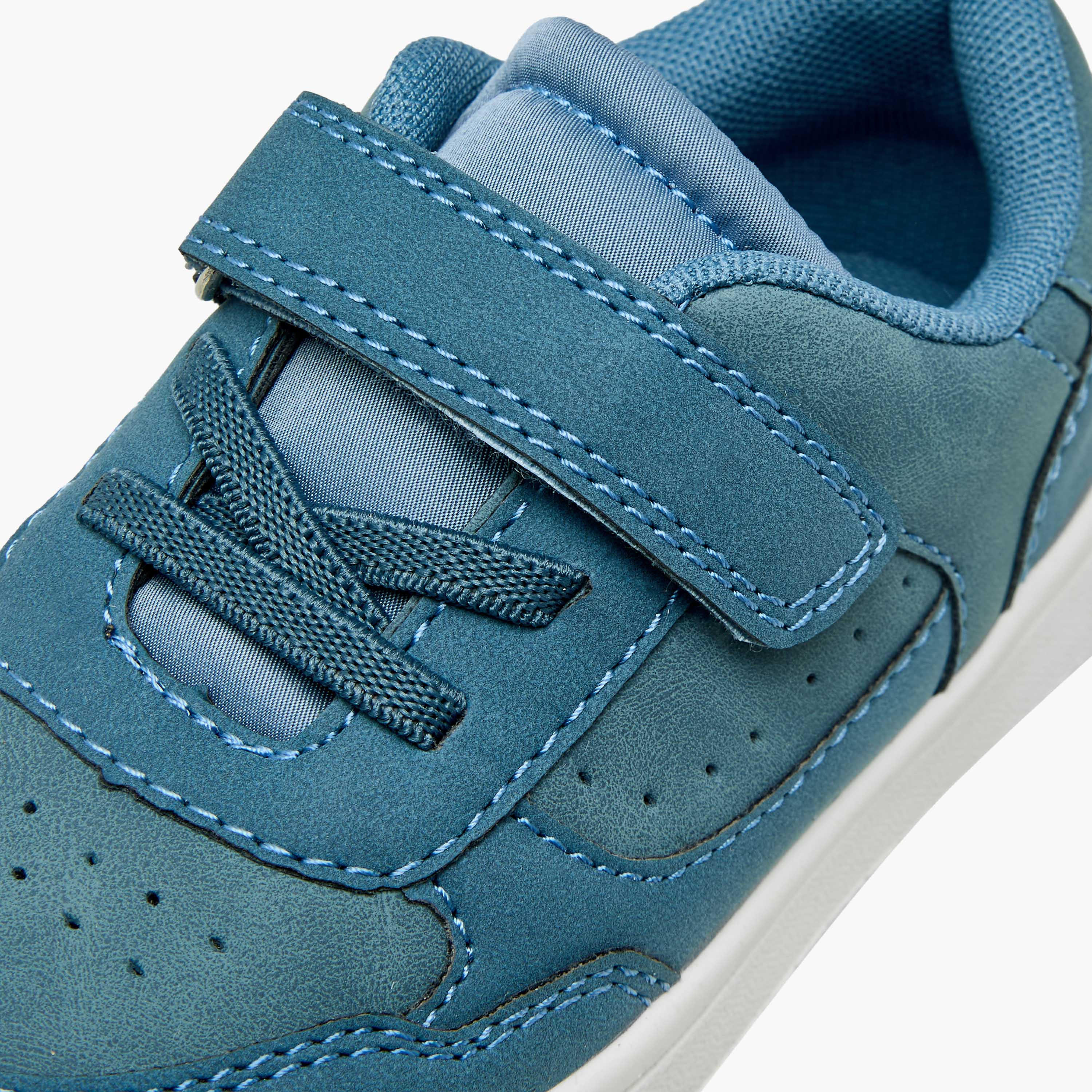 Juniors Boys Hook & Loop Ankle Sneakers-boys-shoes-sneakers-image-4