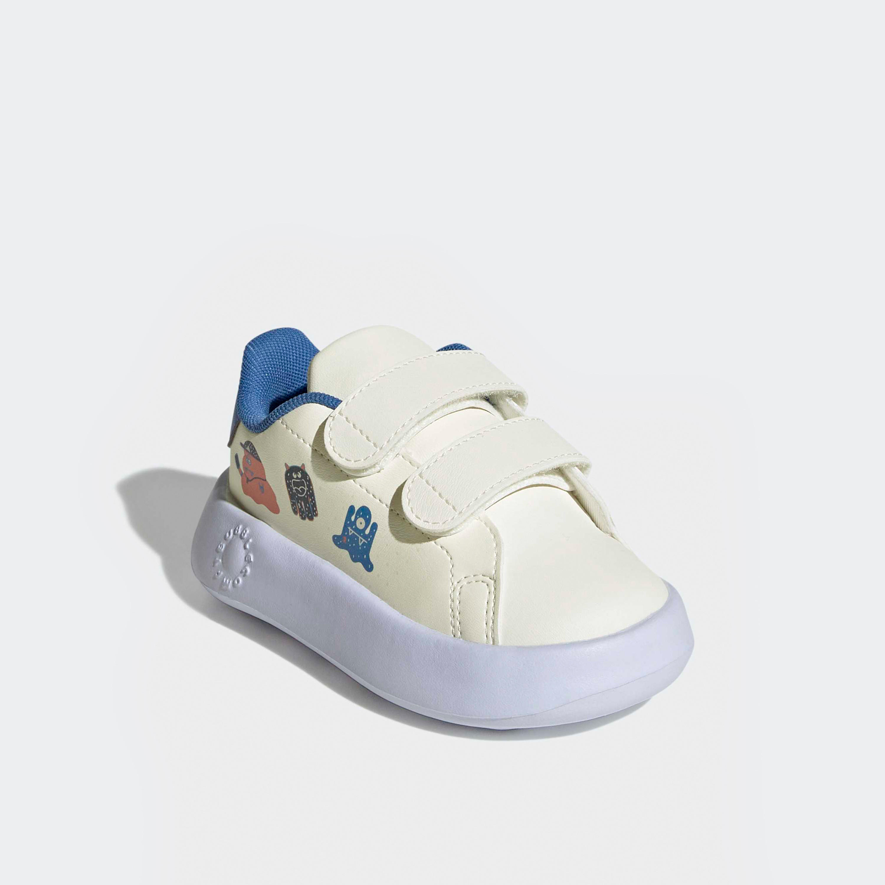 Adidas Advantage CF Sneakers with Hook & Loop, Monster Print-baby-girls-shoes-closedshoes-image-1