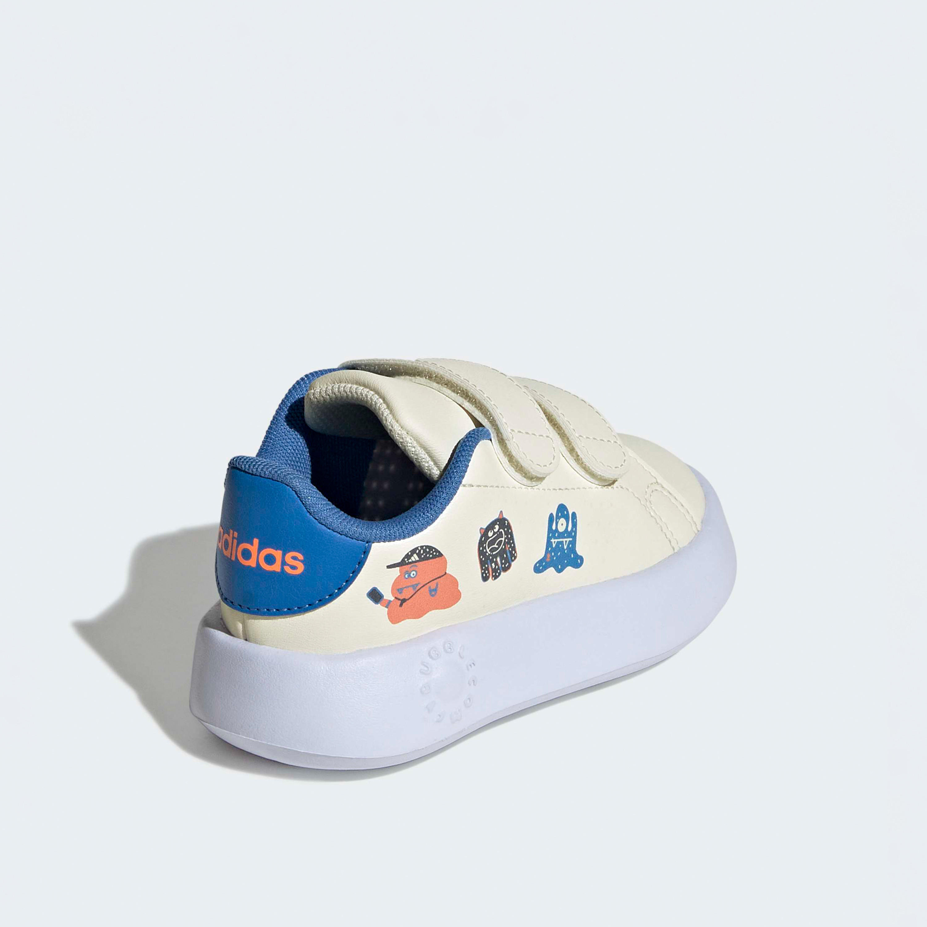 Adidas Advantage CF Sneakers with Hook & Loop, Monster Print-baby-girls-shoes-closedshoes-image-5