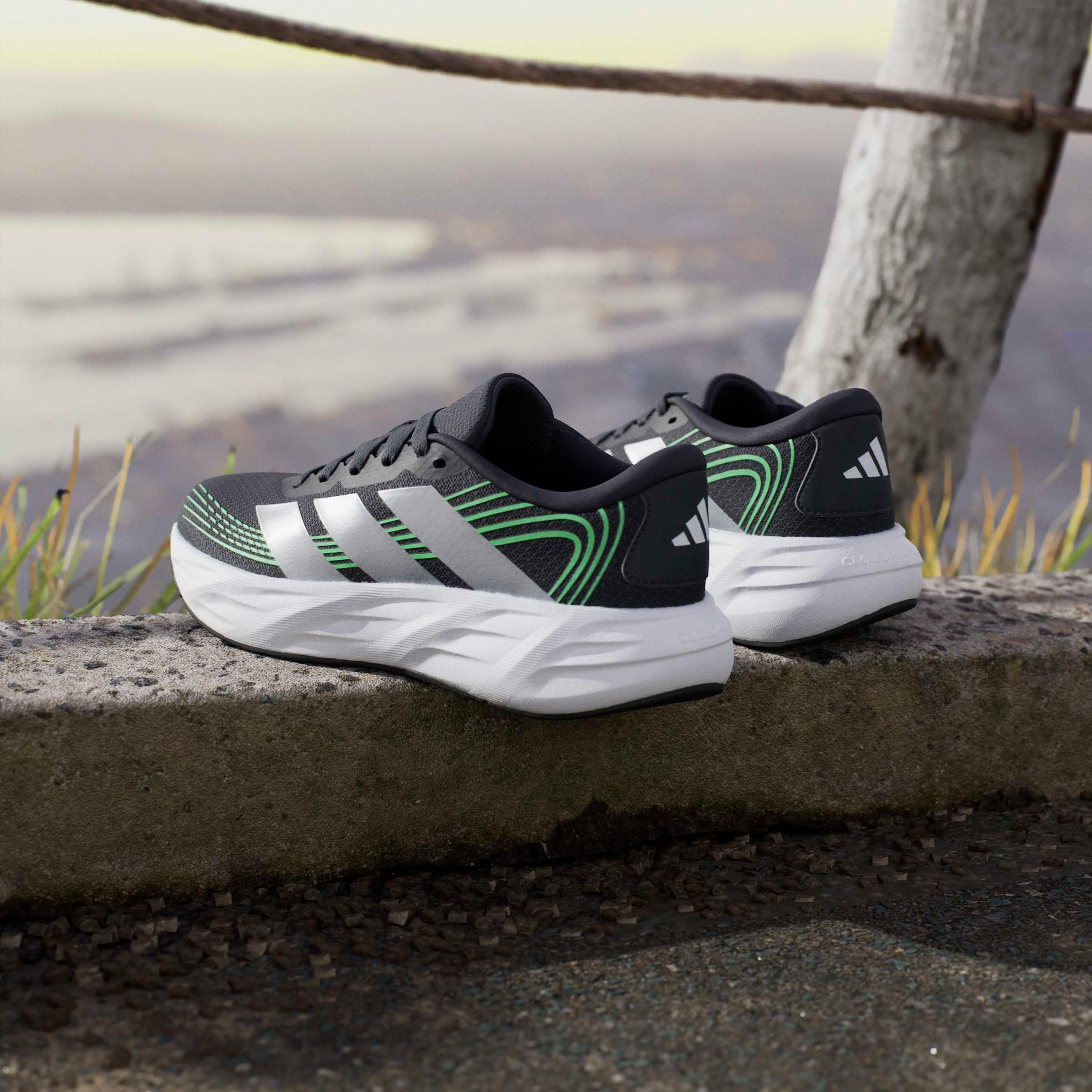 Adidas Boys Galaxy 8 Striped Lace-Up Running Shoes-sports-boys-shoes-image-10