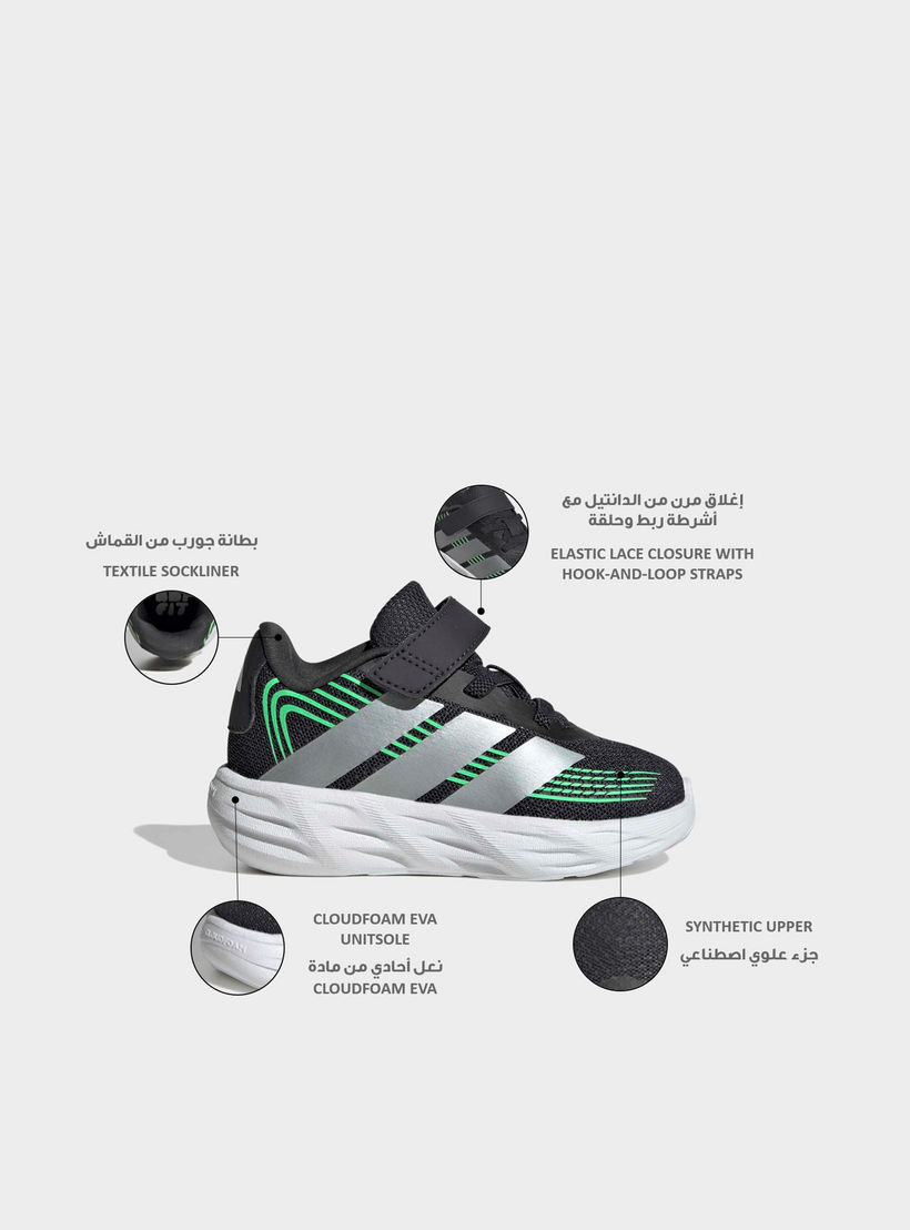 Adidas Girls Galaxy 8 EL Hook & Loop Running Shoes-baby-girls-shoes-closedshoes-image-2